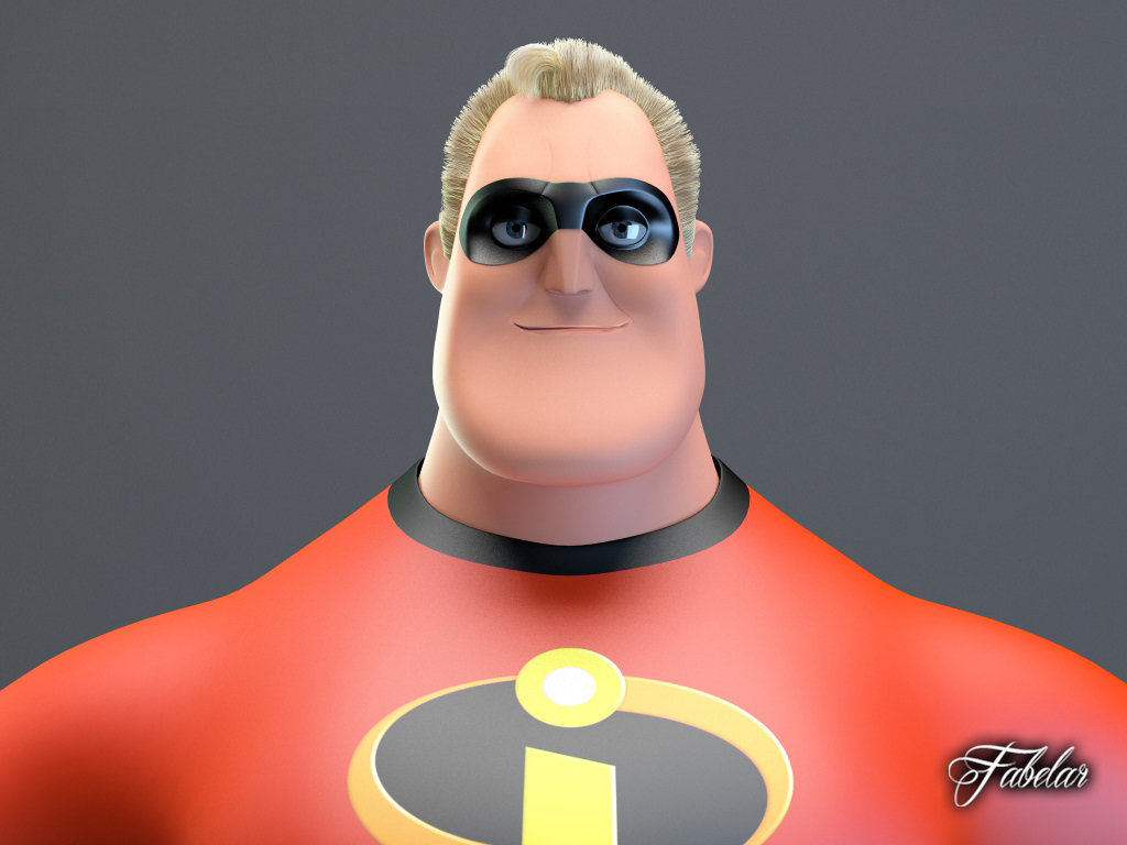 Mr Incredible 3D model_2
