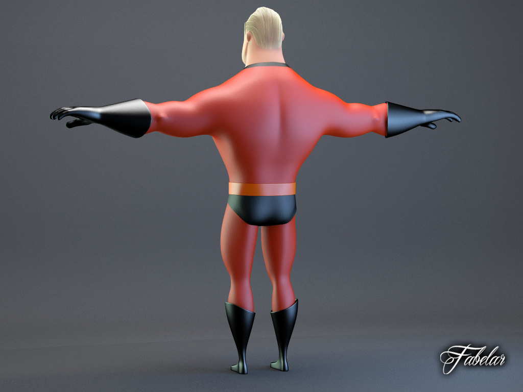 Mr Incredible 3D model_1