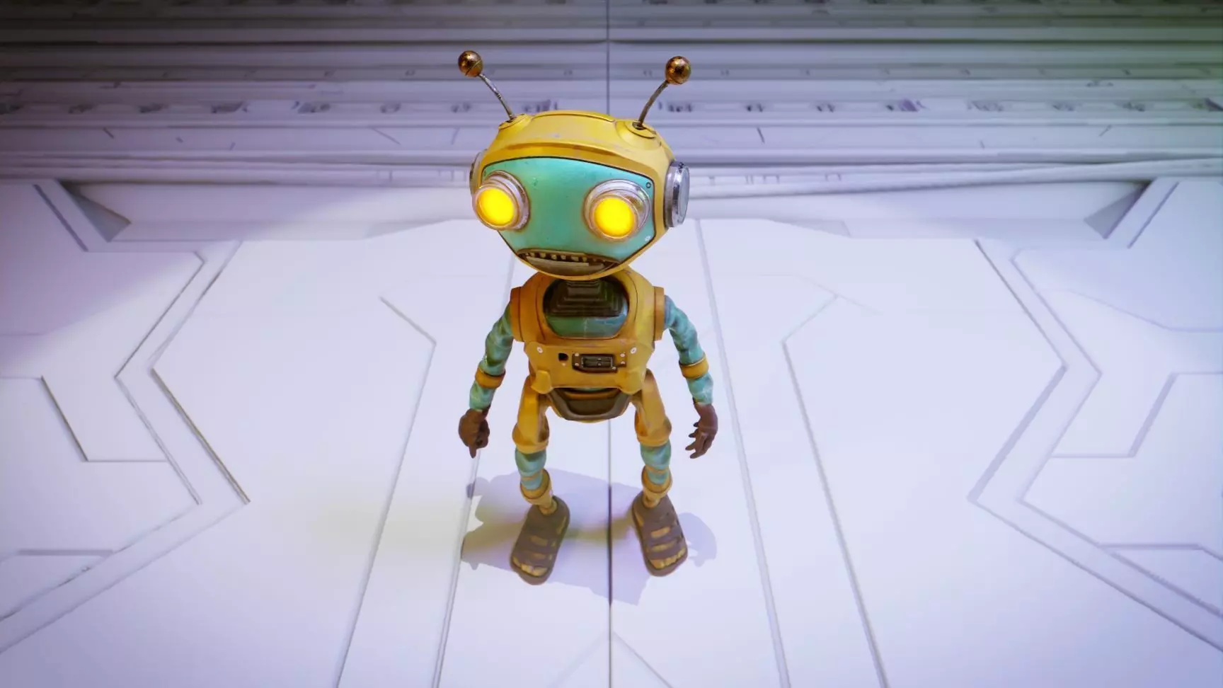 Robot Bee Animated Low-poly 3D model_0