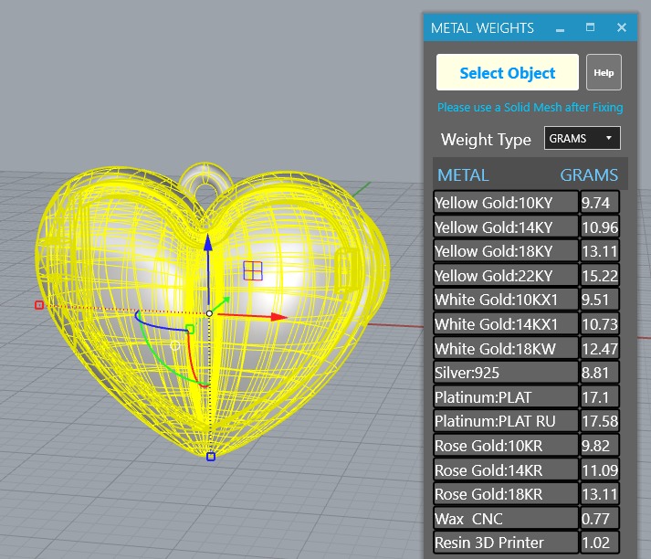 Heart locket with integrated hinge and clasp - 20mm 3D print model_1