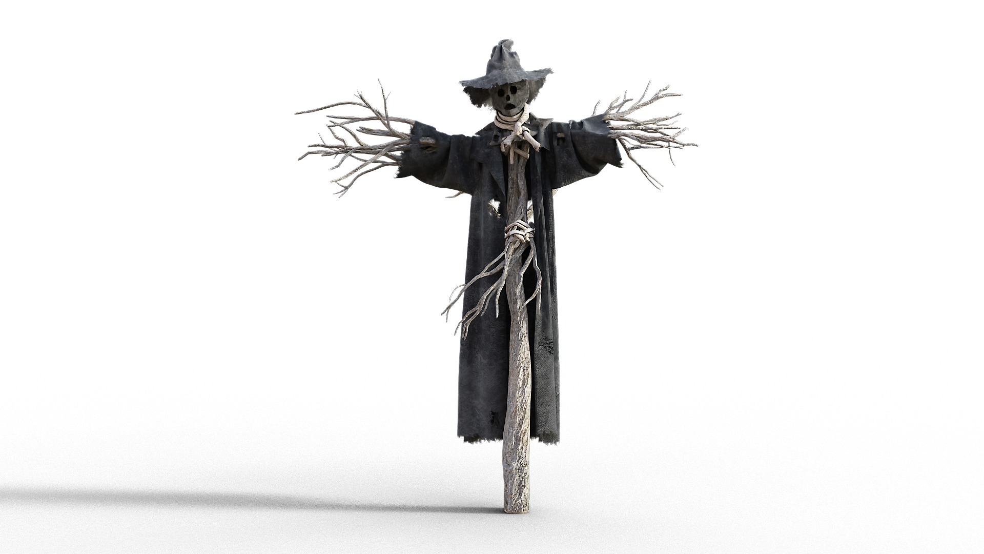 Scarecrow Halloween Pack Low-poly 3D model_7