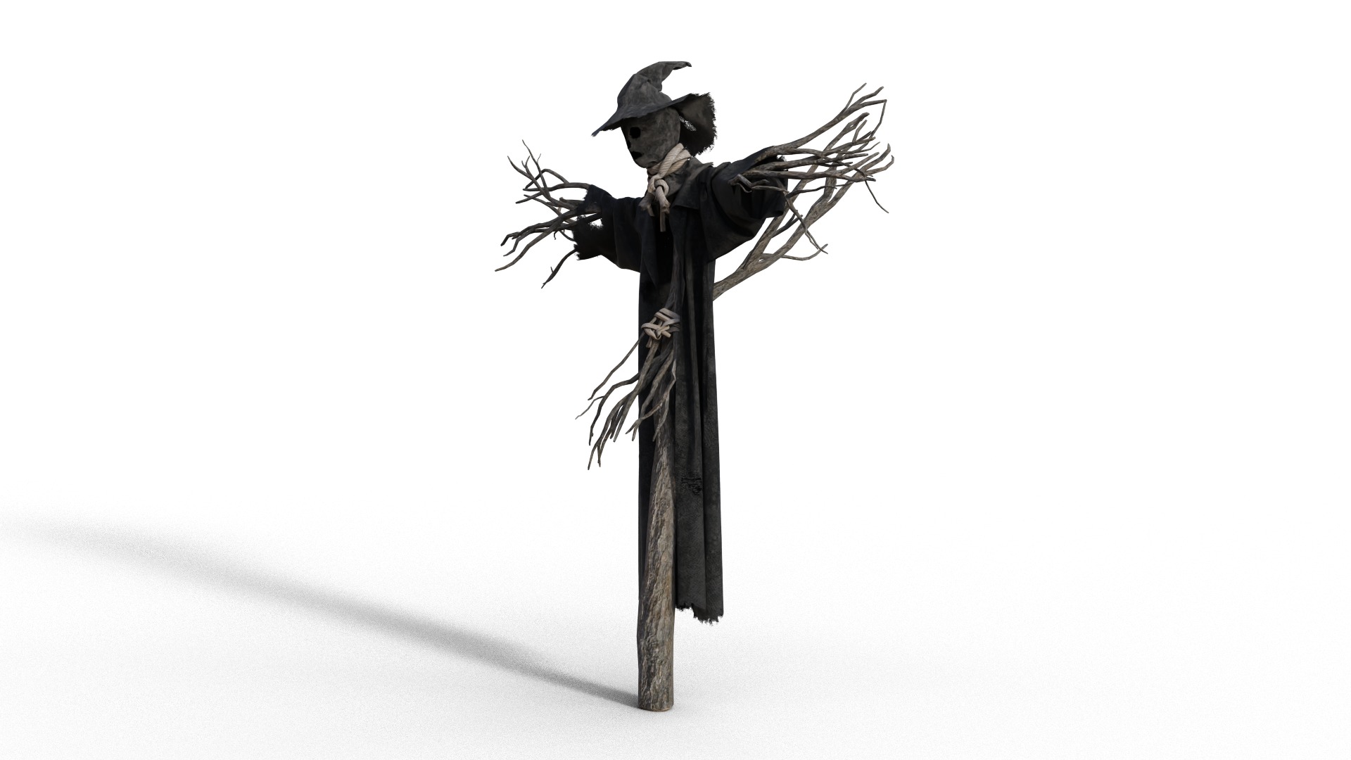 Scarecrow Halloween Pack Low-poly 3D model_8