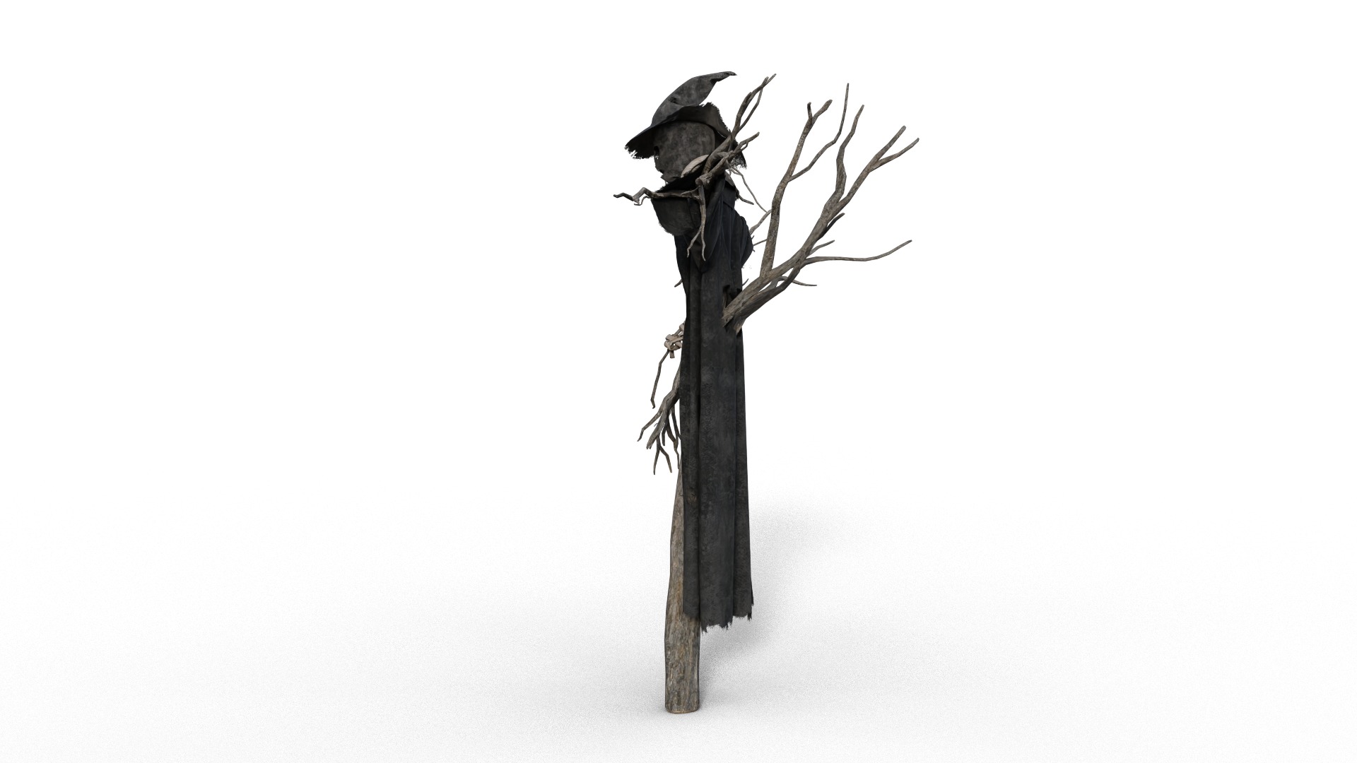 Scarecrow Halloween Pack Low-poly 3D model_9