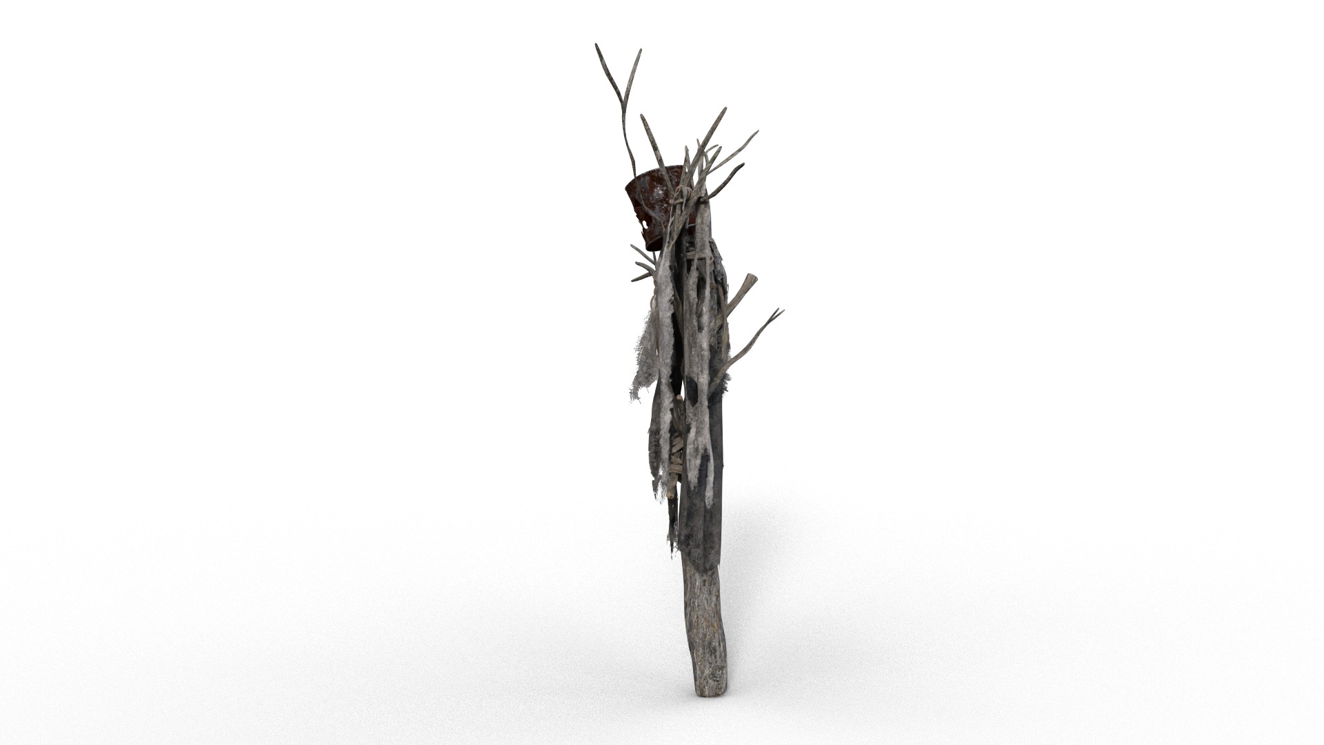 Scarecrow Halloween Pack Low-poly 3D model_12