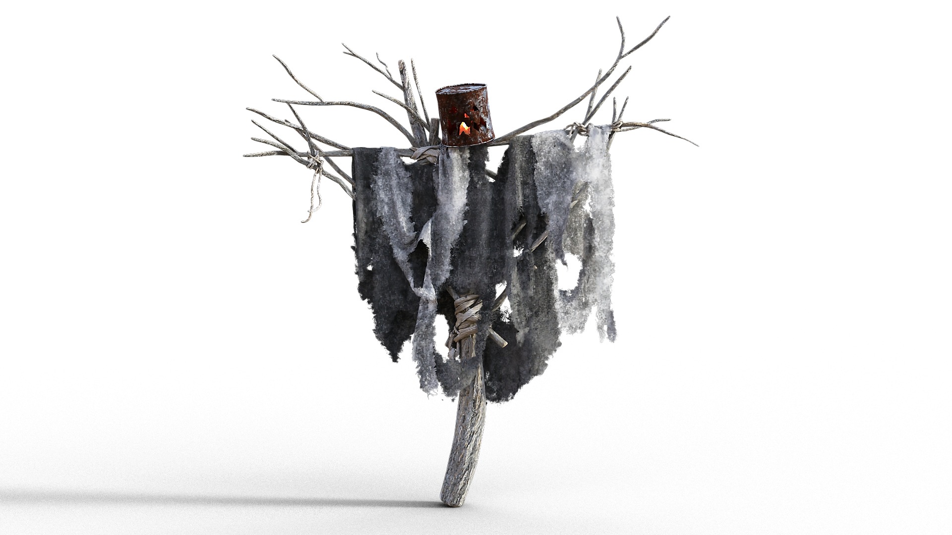 Scarecrow Halloween Pack Low-poly 3D model_10