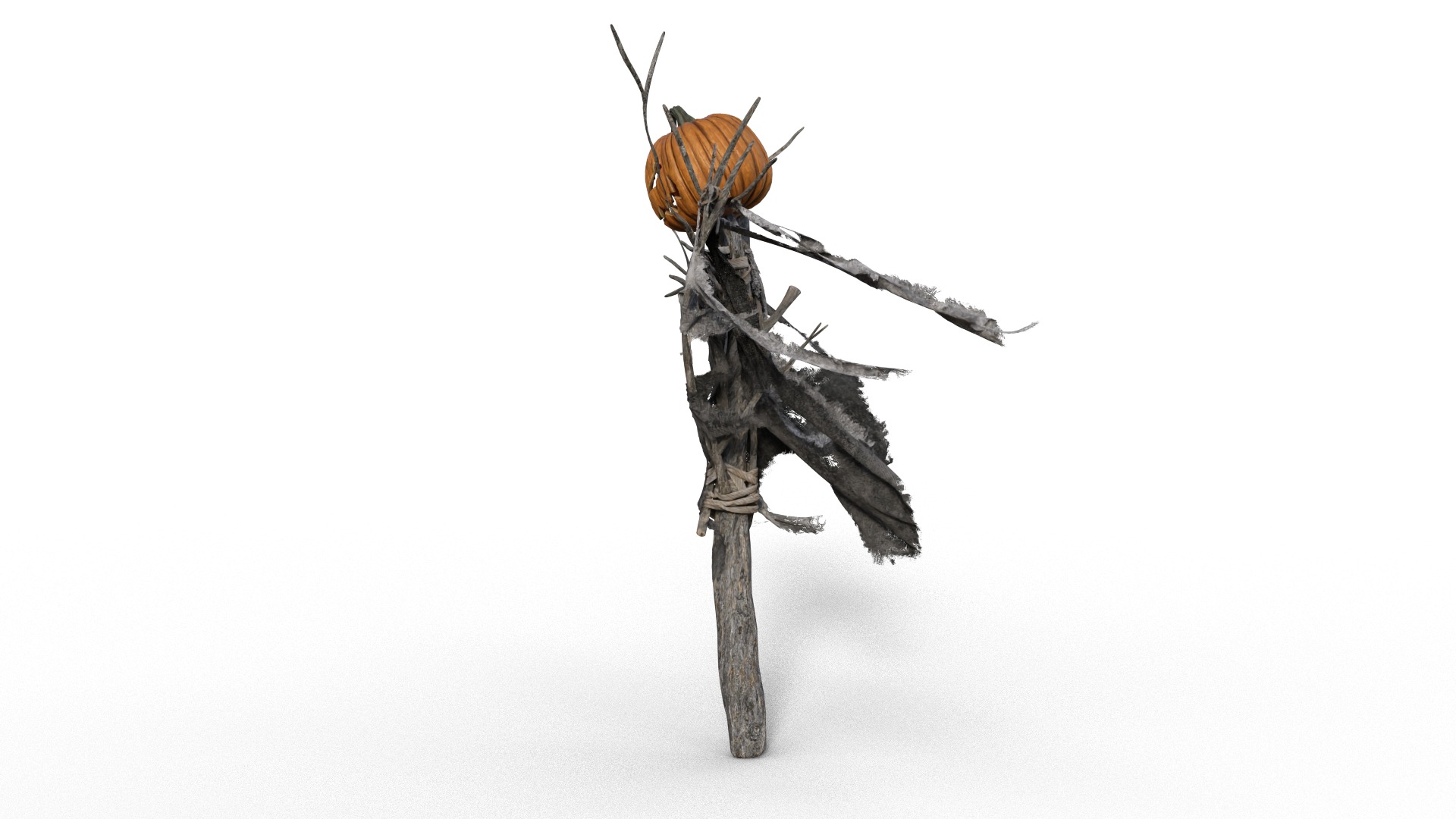 Scarecrow Halloween Pack Low-poly 3D model_4