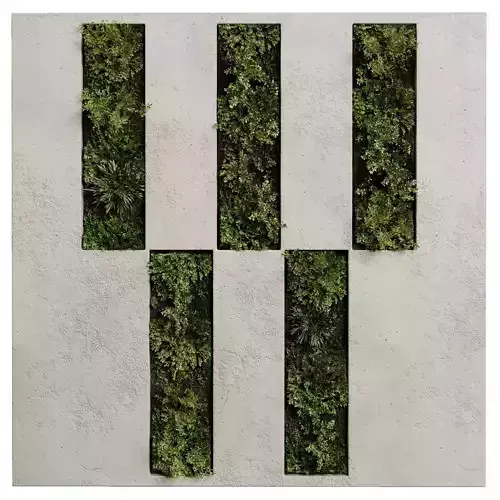 Vertical Wall Garden - plant box garden set of concrete frame 95
