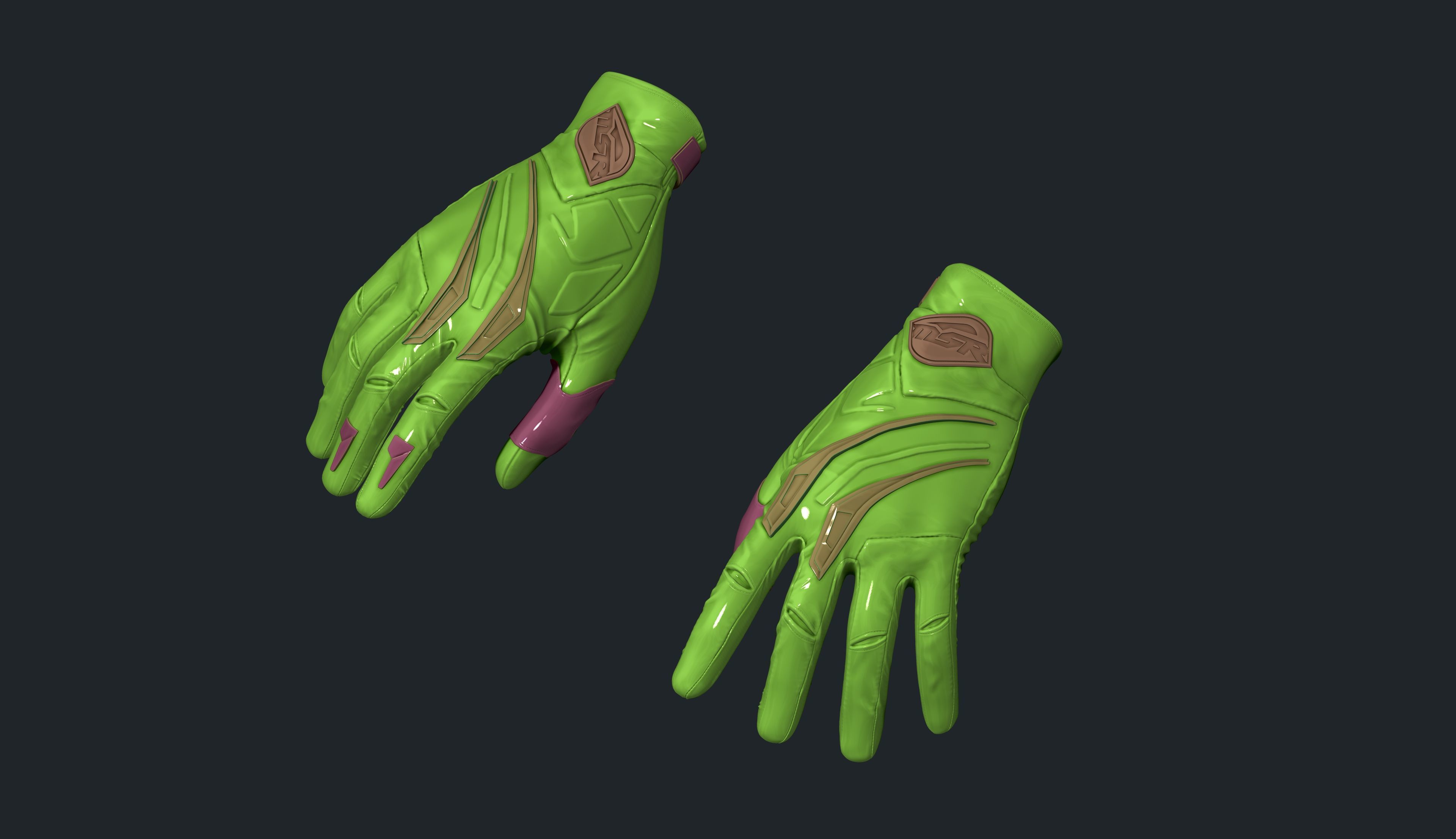 MSR Motocross Gloves 3D print model_17