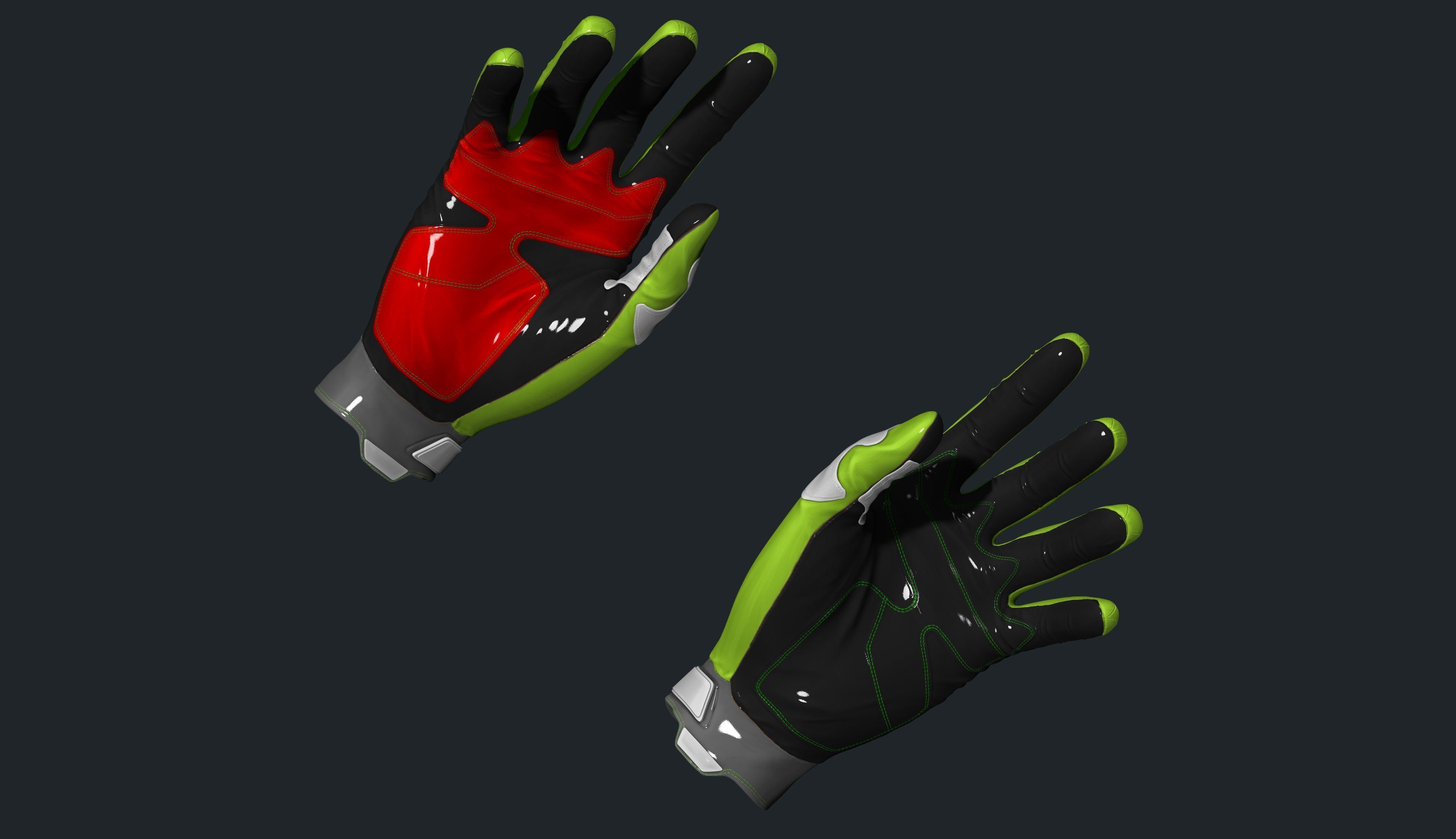 MSR Motocross Gloves 3D print model_15