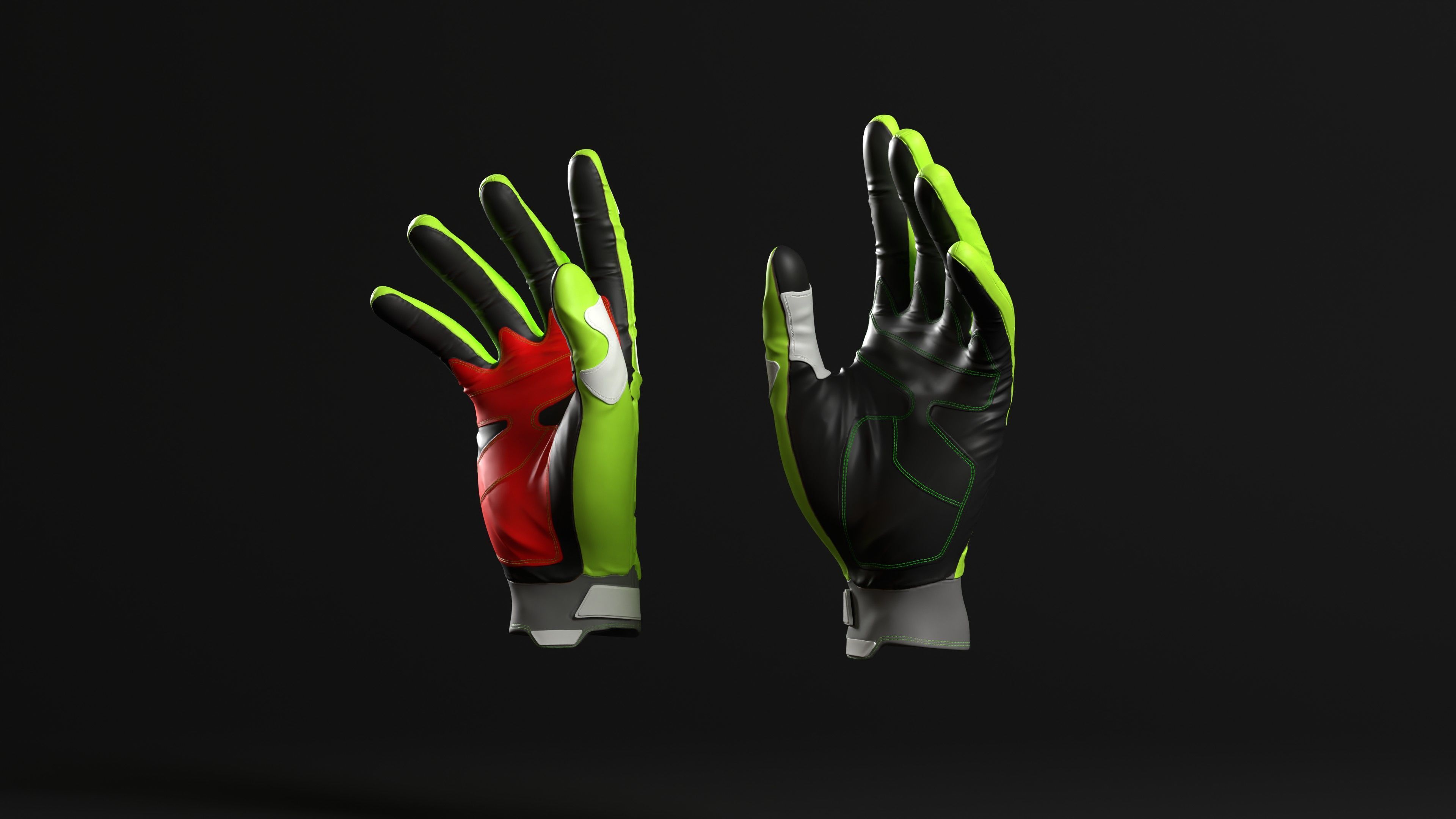 MSR Motocross Gloves 3D print model_7