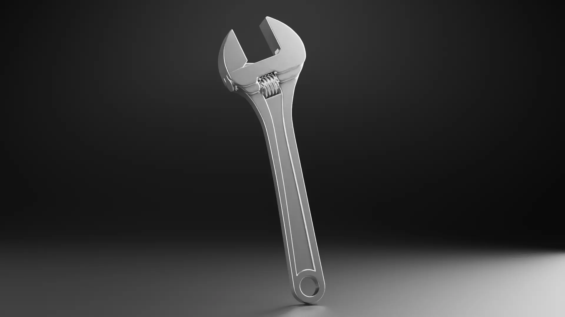 Adjustable Wrench Free 3D model_0
