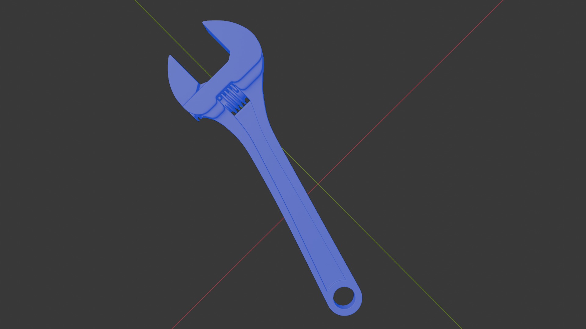 Adjustable Wrench Free 3D model_7
