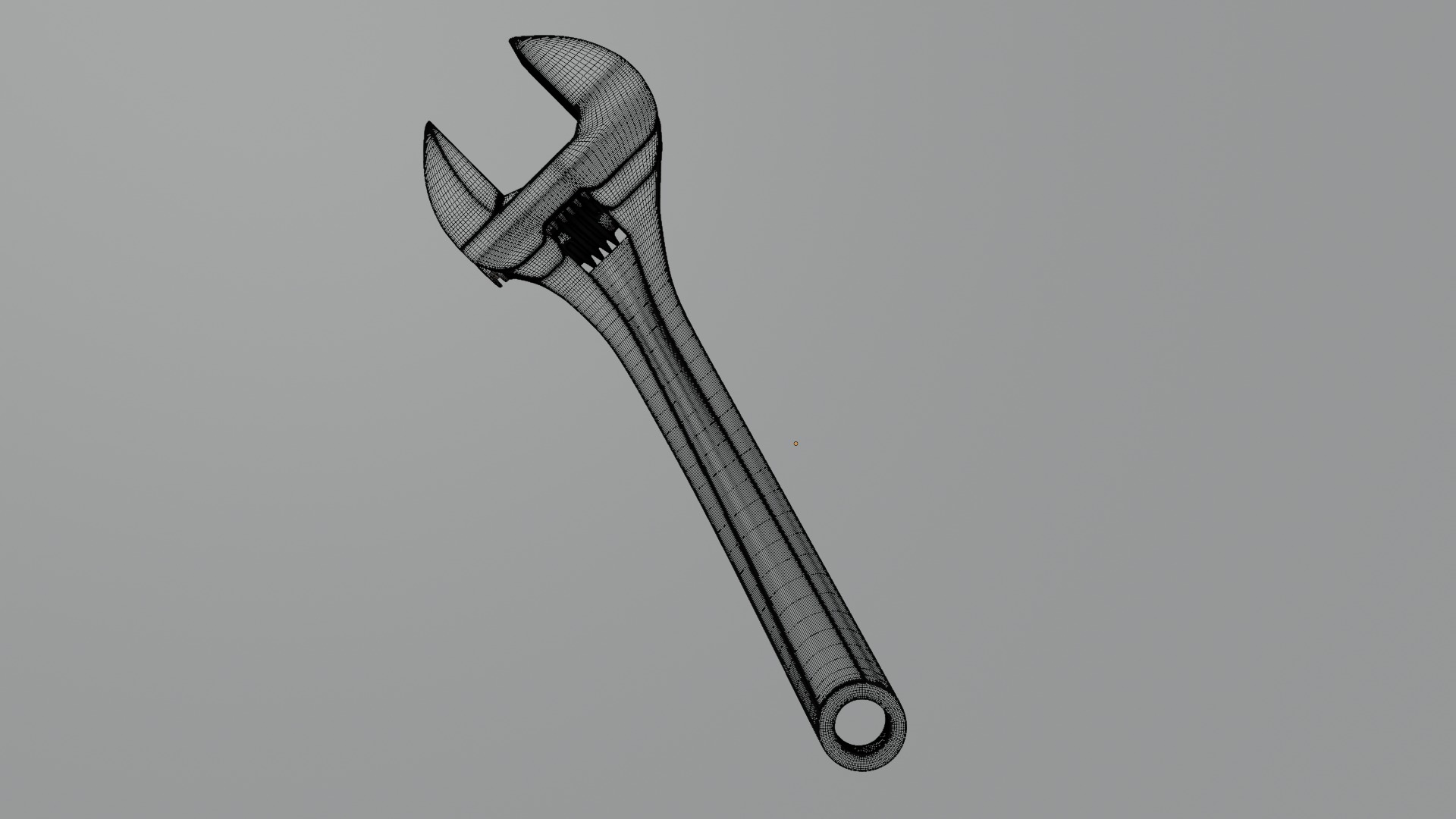 Adjustable Wrench Free 3D model_6