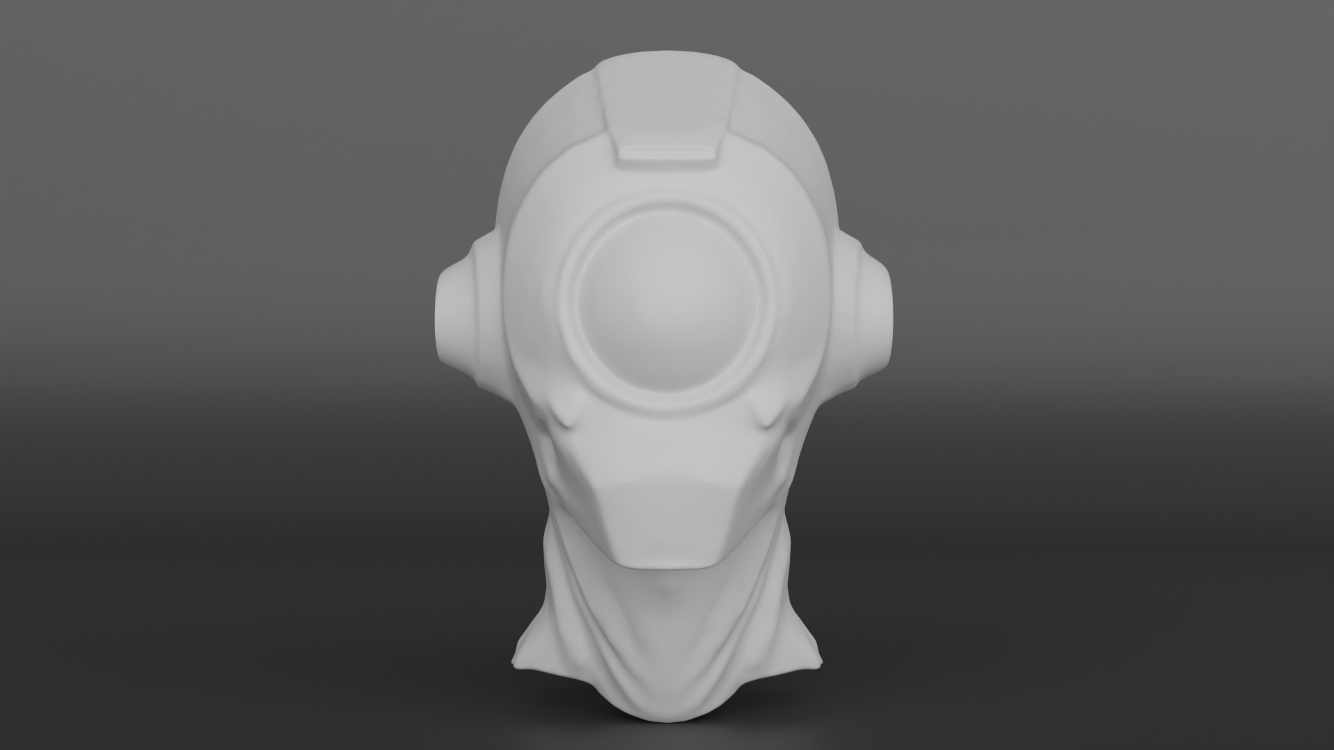 Alien Robo Head 3D print model_1