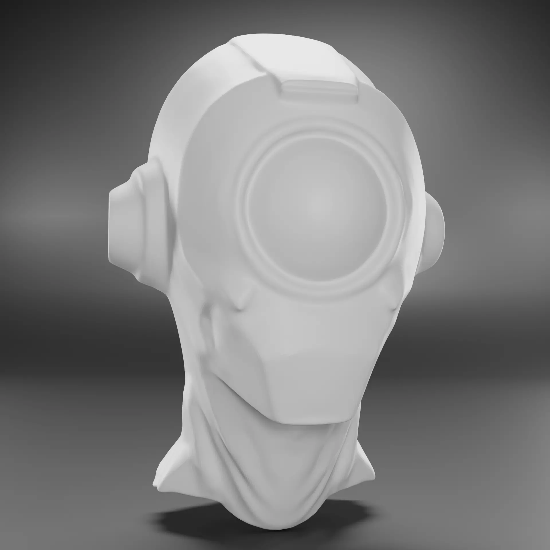 Alien Robo Head 3D print model_0