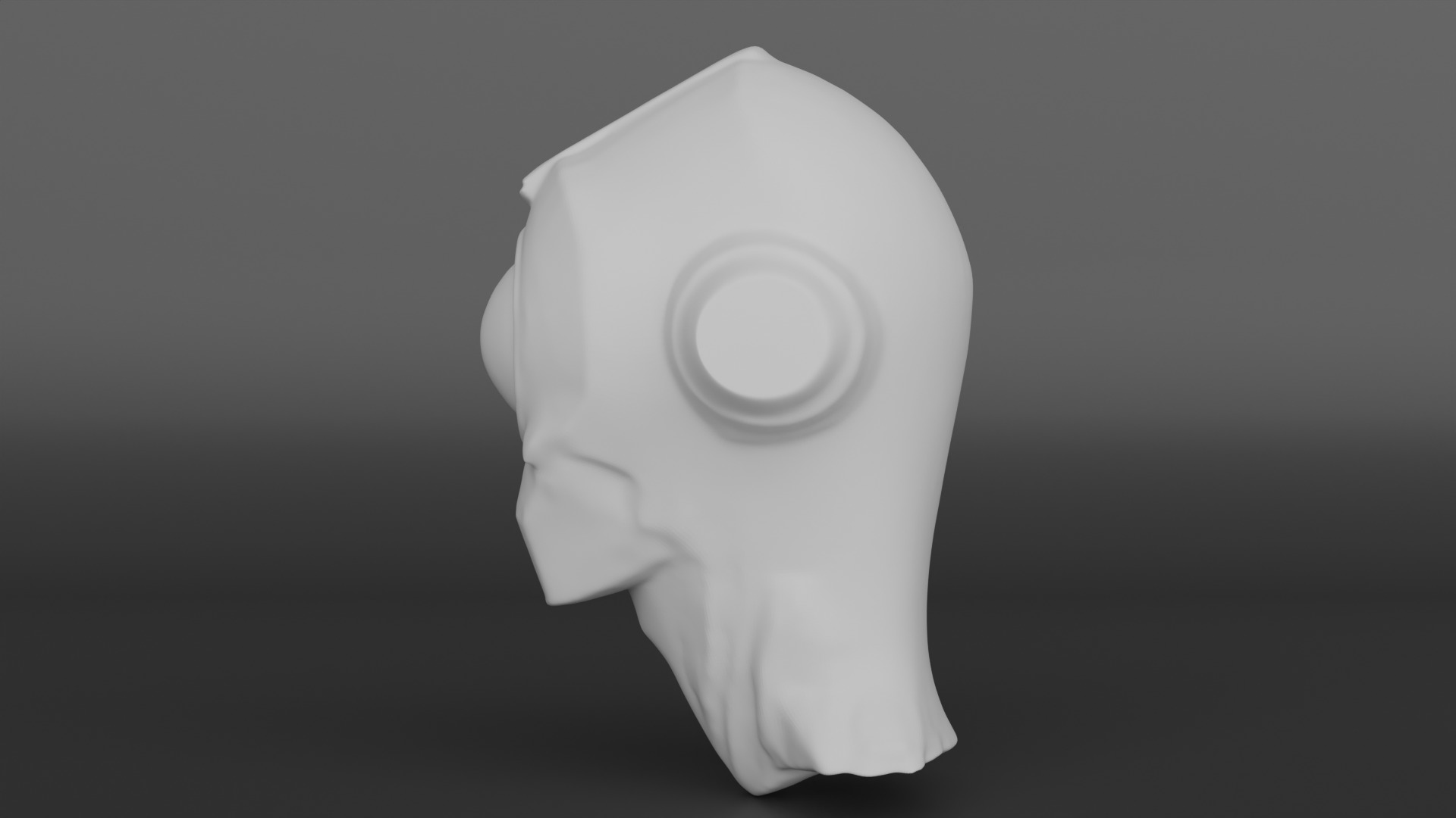 Alien Robo Head 3D print model_4