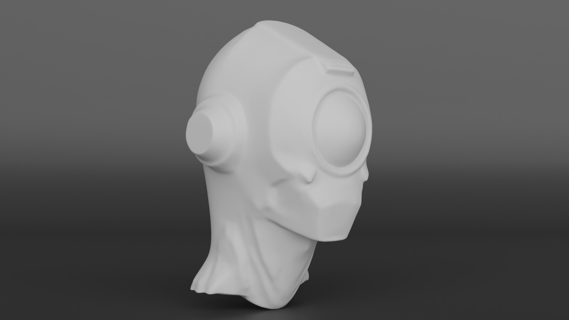 Alien Robo Head 3D print model_5