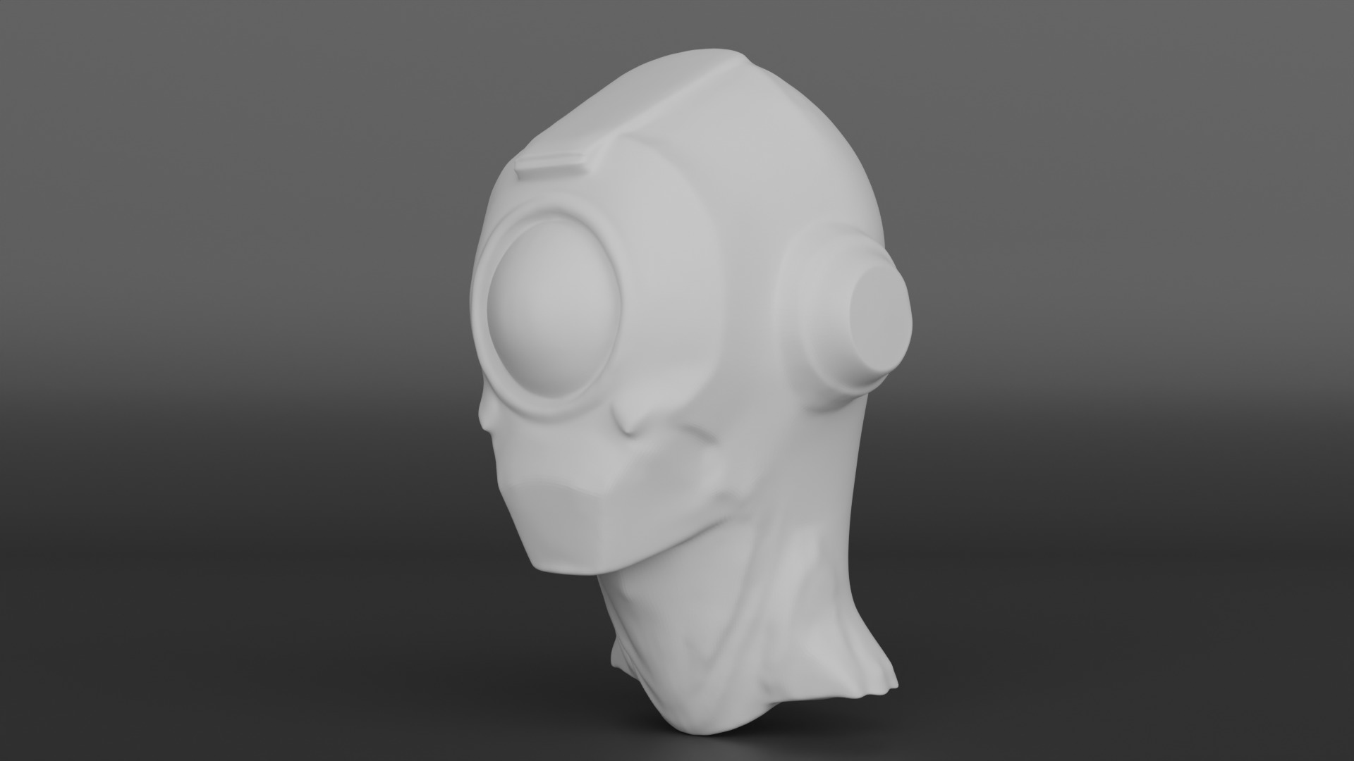 Alien Robo Head 3D print model_6