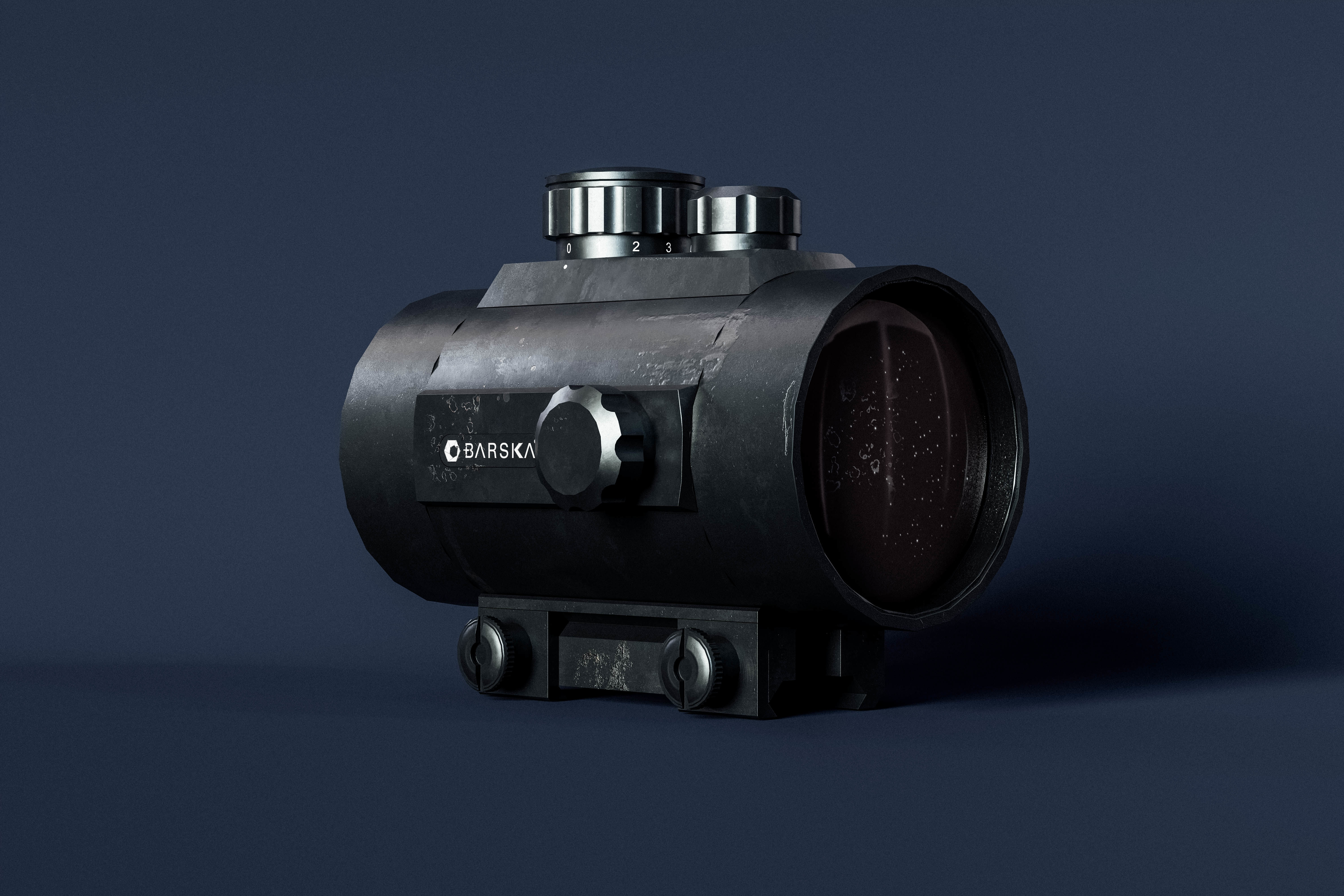 Barska 1x50mm 5 MOA Red Dot Scope 3D model_13