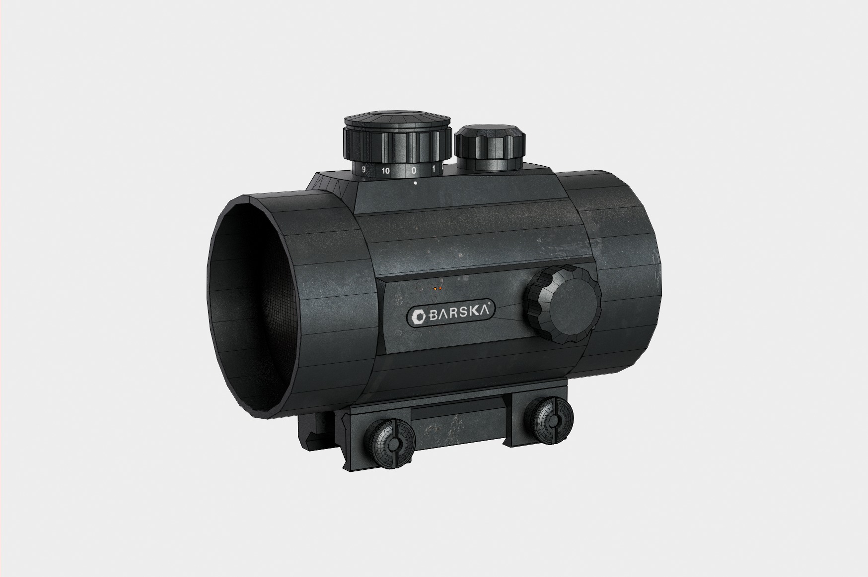 Barska 1x50mm 5 MOA Red Dot Scope 3D model_1