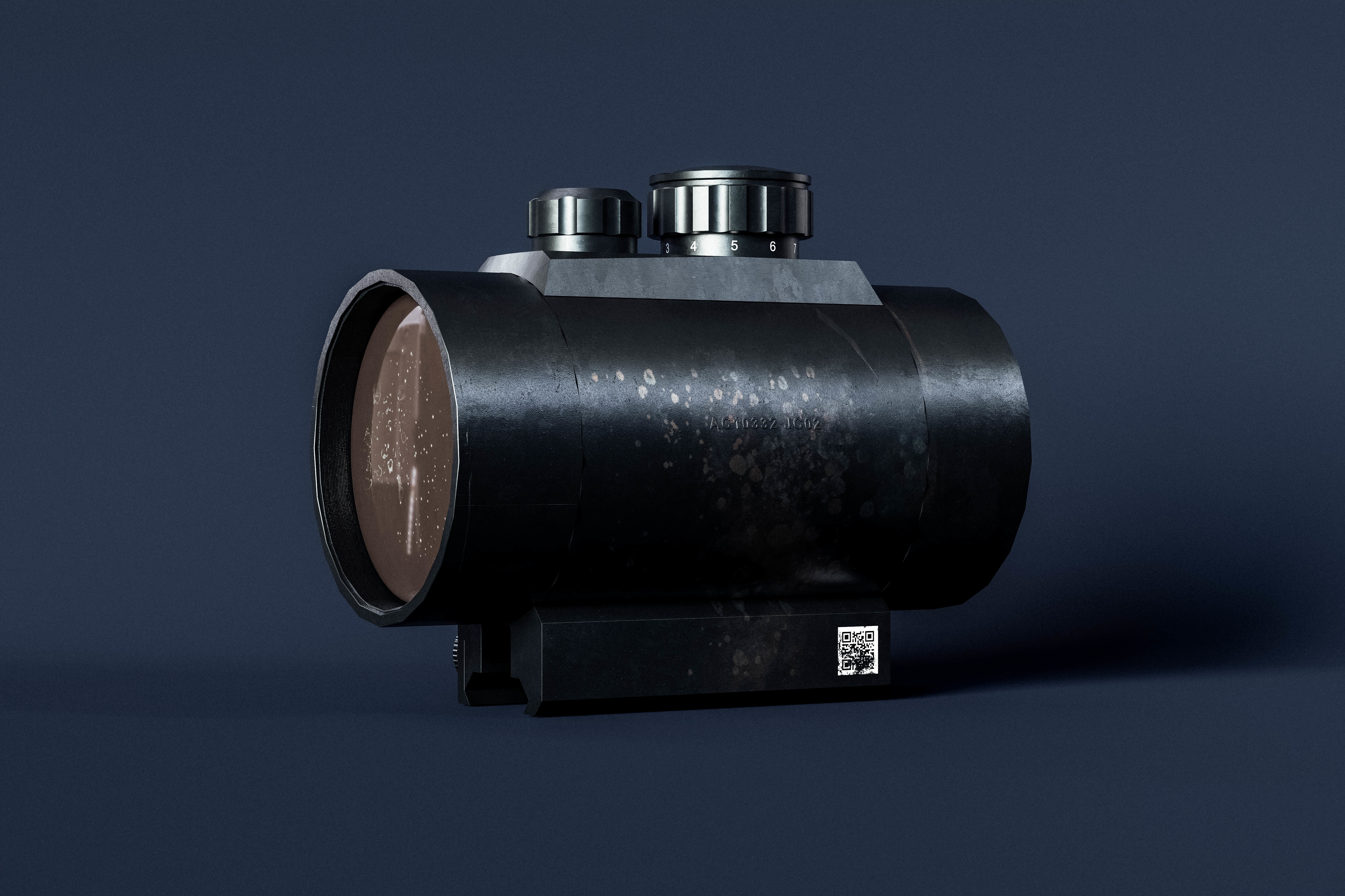 Barska 1x50mm 5 MOA Red Dot Scope 3D model_14