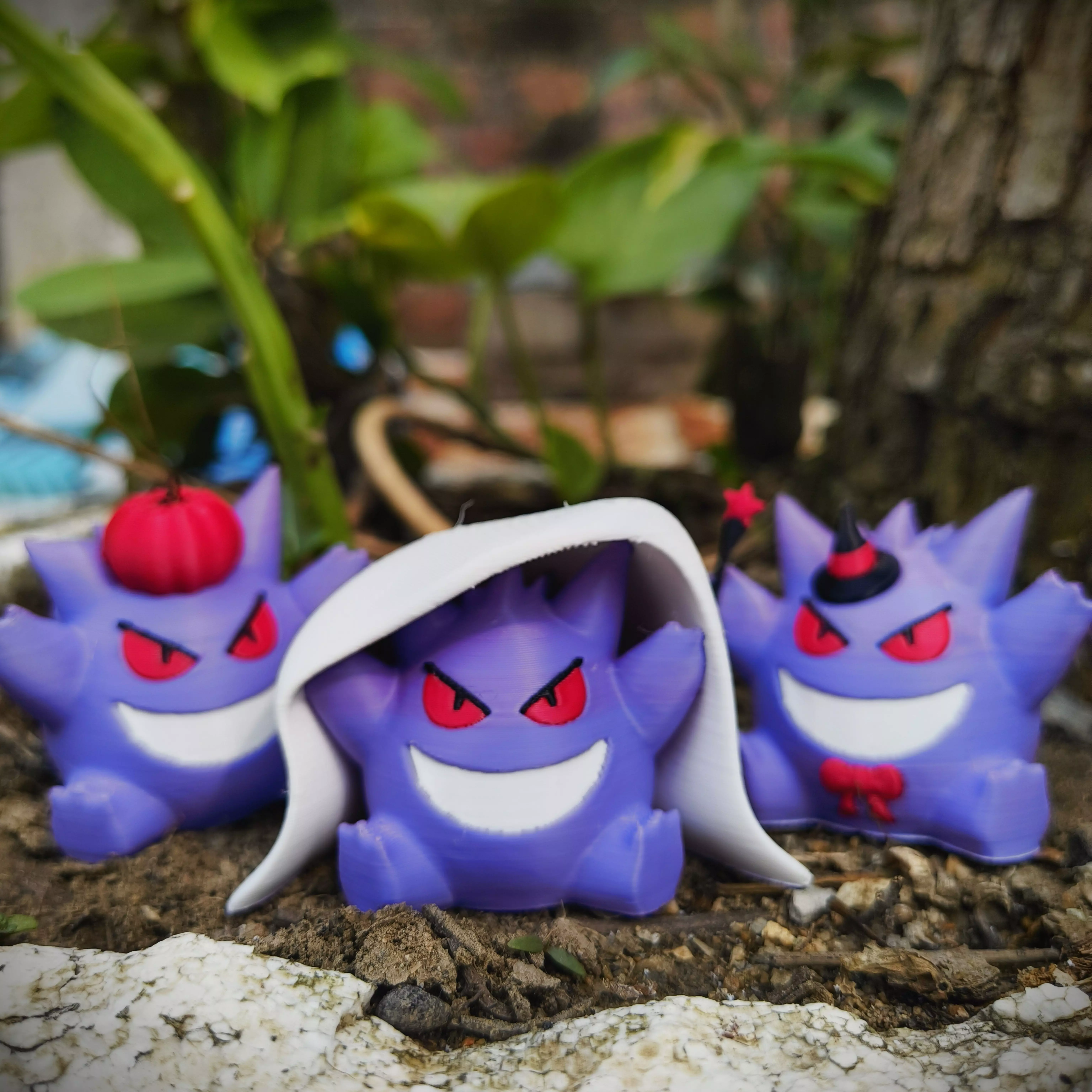 Halloween Special - Cute Gengar Collection 3D print model_0