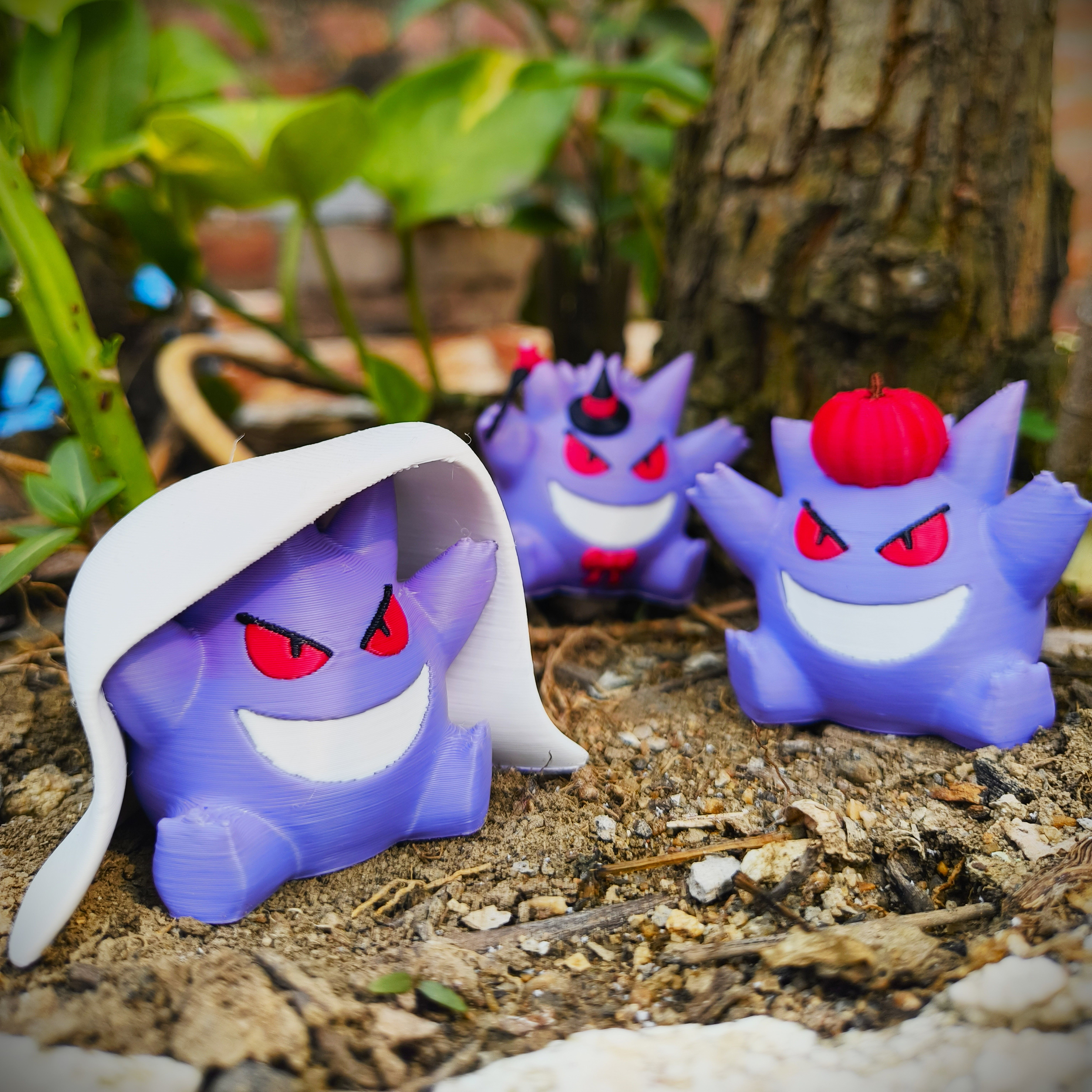 Halloween Special - Cute Gengar Collection 3D print model_4