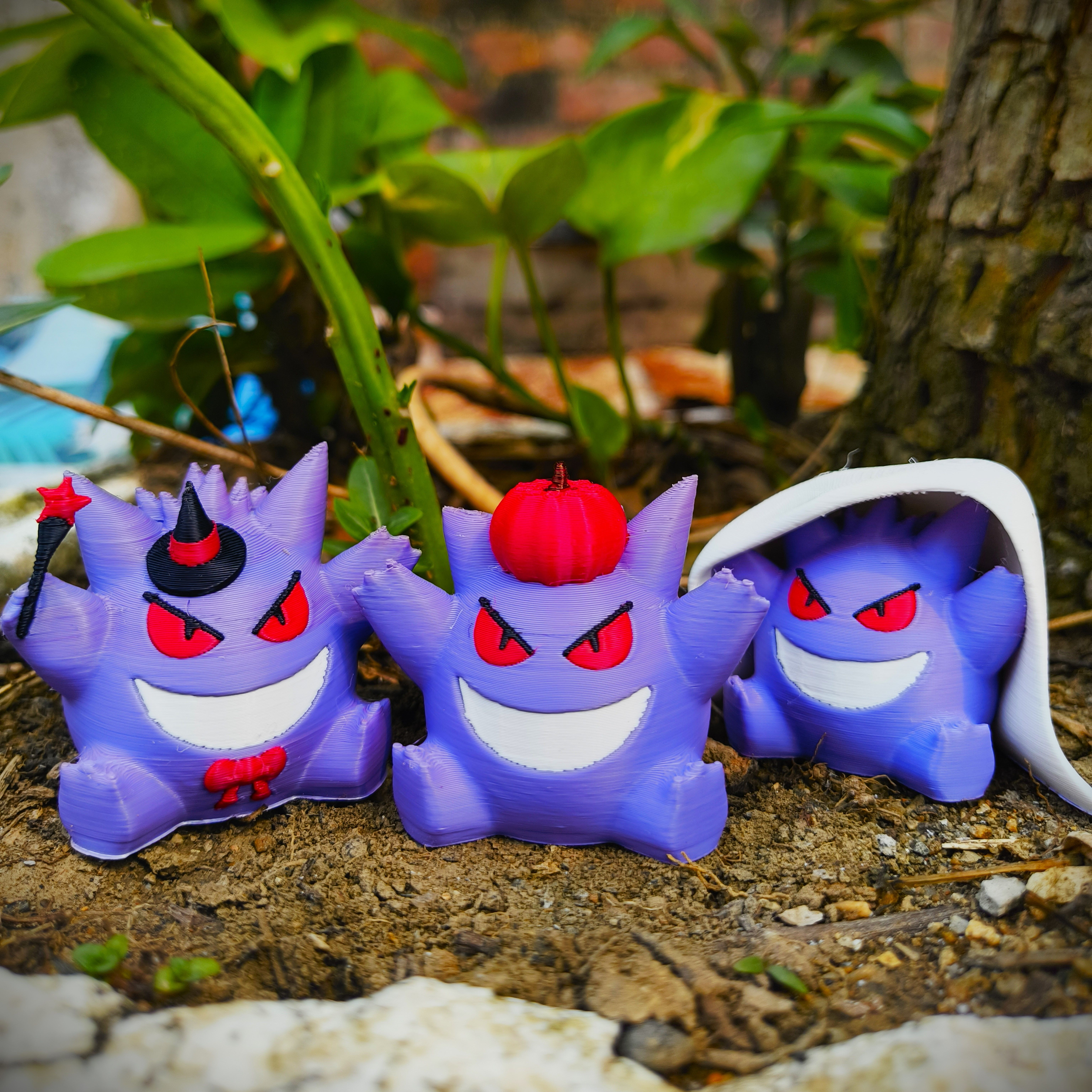 Halloween Special - Cute Gengar Collection 3D print model_2