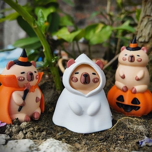 Halloween Special - Cute Capybara Collection 3D print model