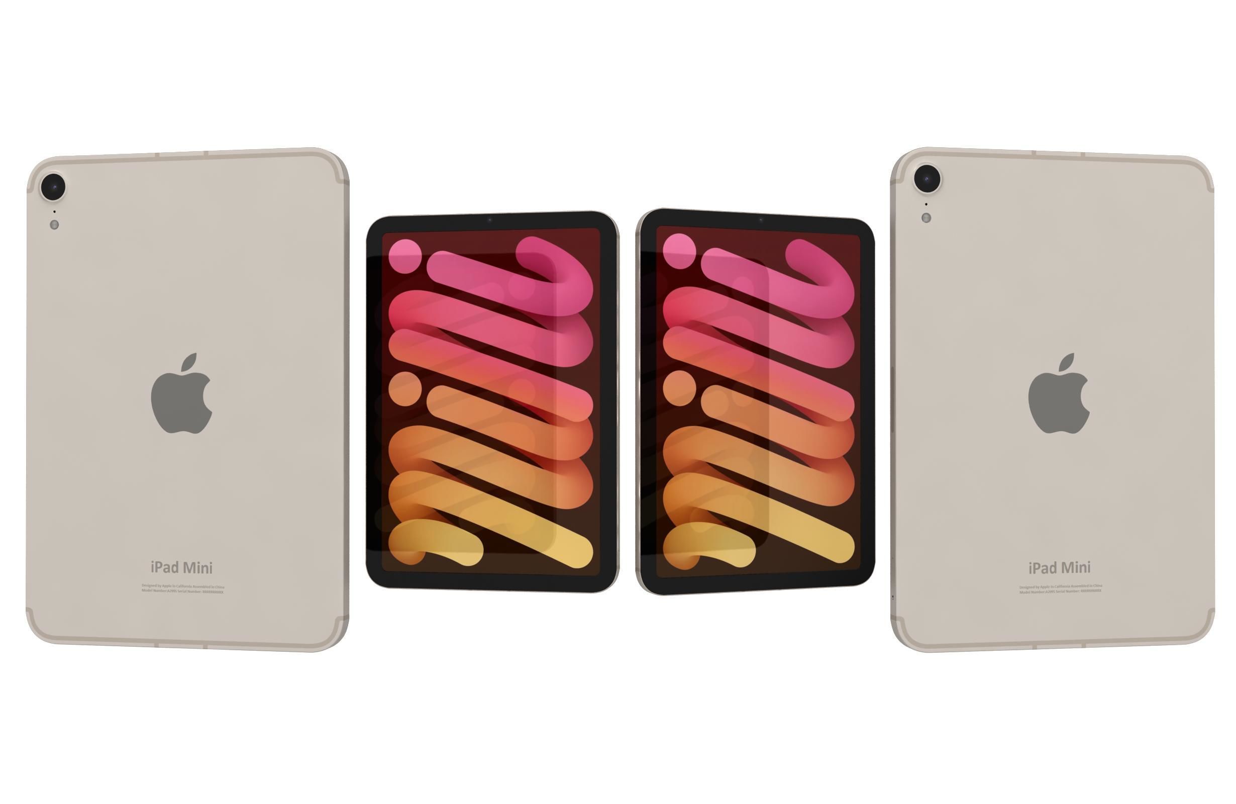 Apple iPhone 16 16 Plus and ipad Mini 2024 3D Model Collection_3