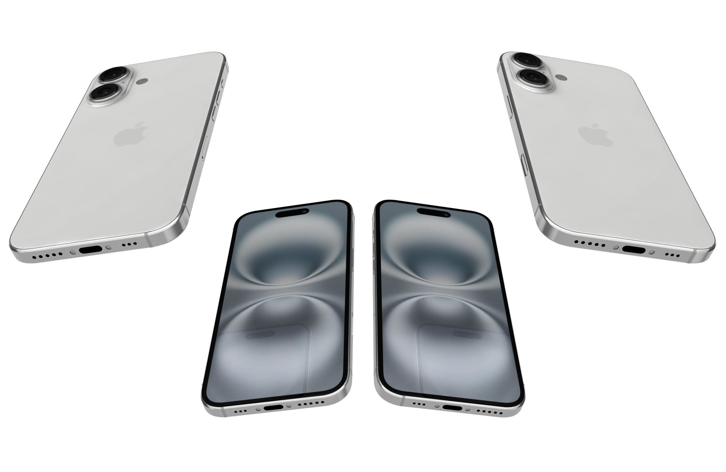 Apple iPhone 16 16 Plus and ipad Mini 2024 3D Model Collection_24