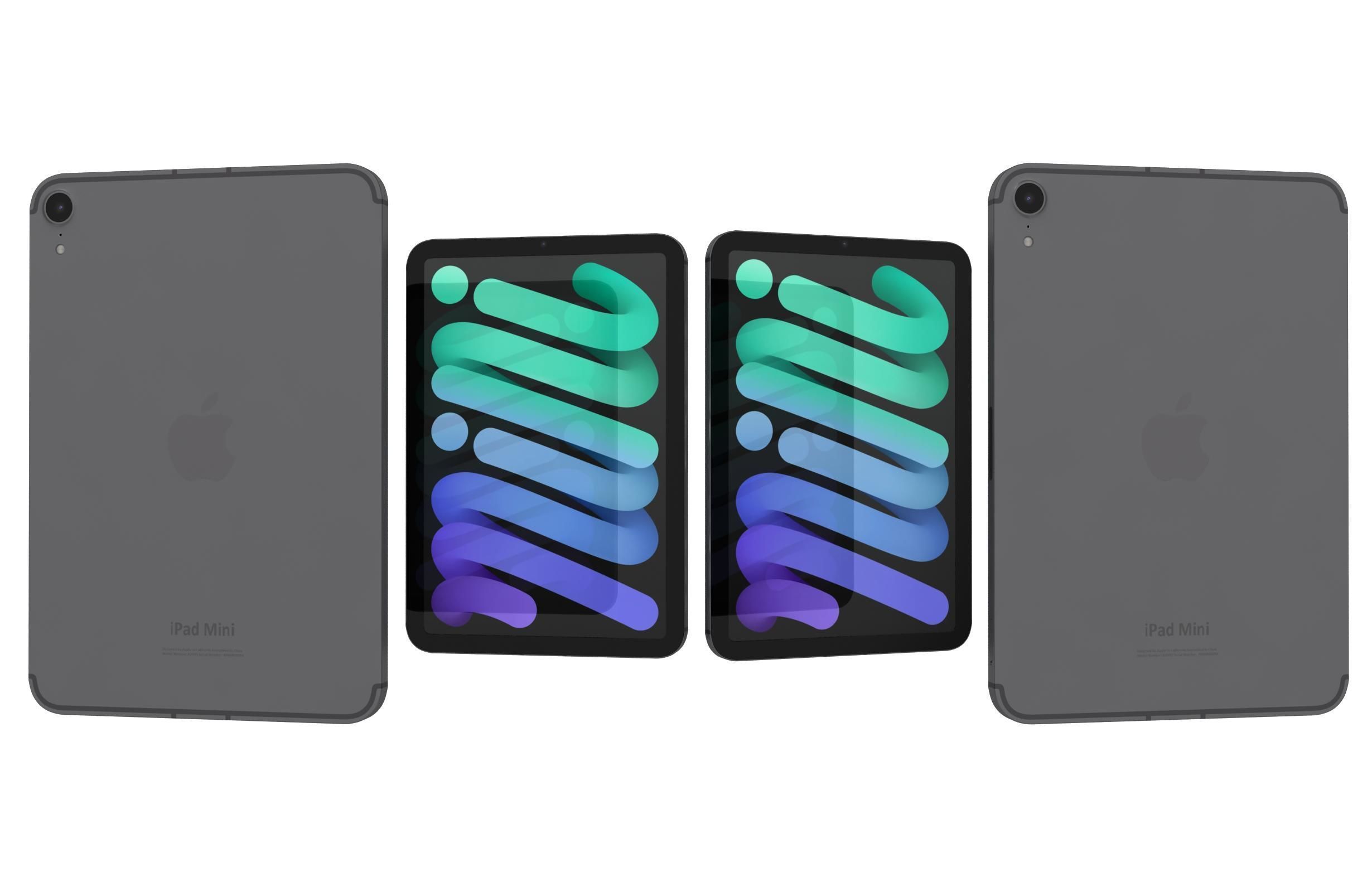 Apple iPhone 16 16 Plus and ipad Mini 2024 3D Model Collection_4