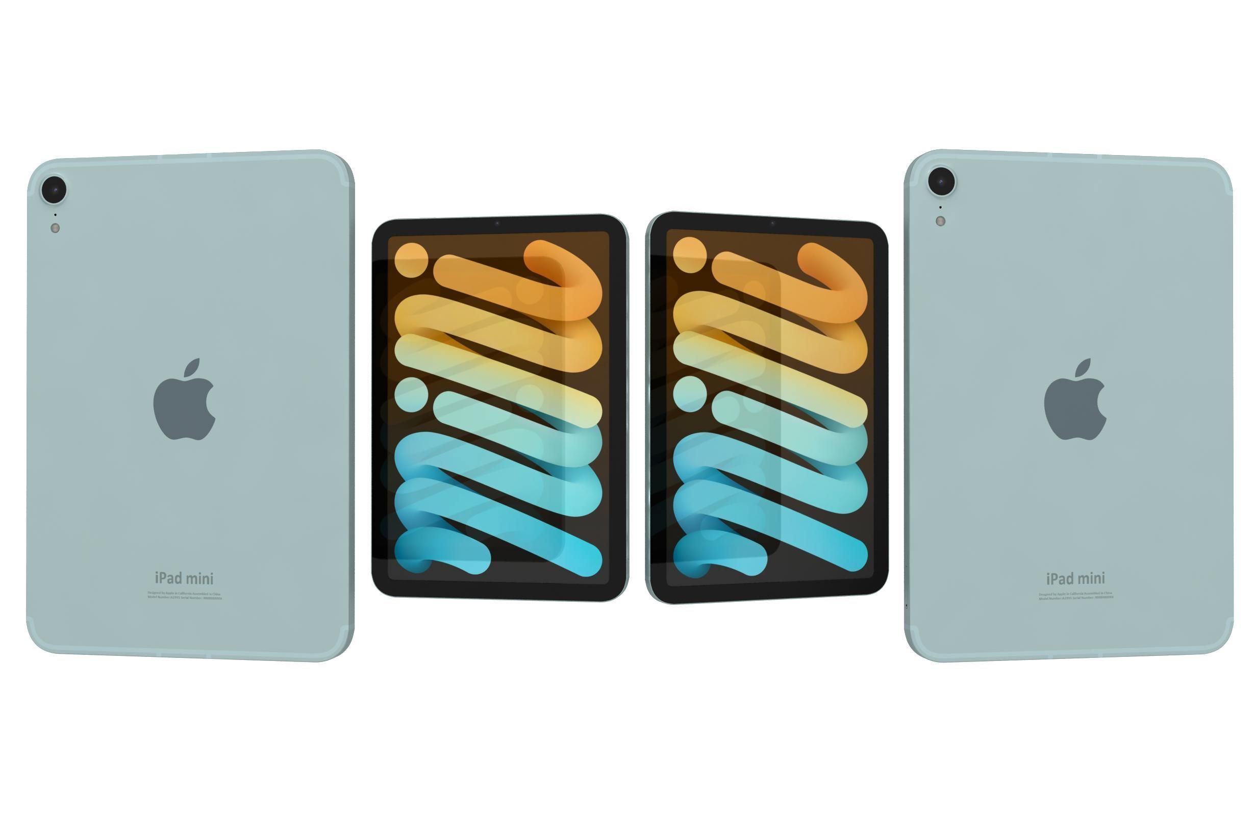 Apple iPhone 16 16 Plus and ipad Mini 2024 3D Model Collection_1