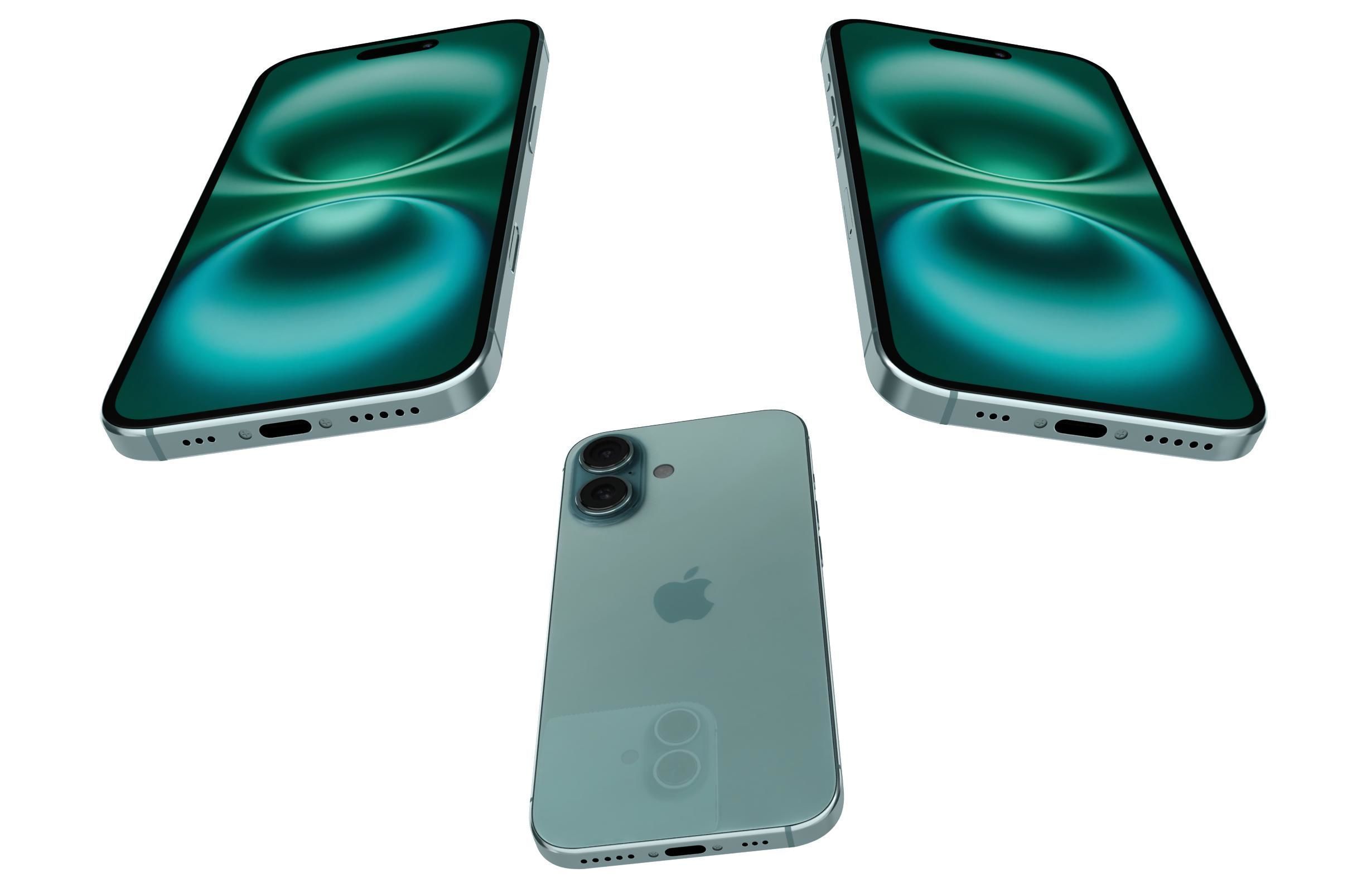 Apple iPhone 16 16 Plus and ipad Mini 2024 3D Model Collection_41