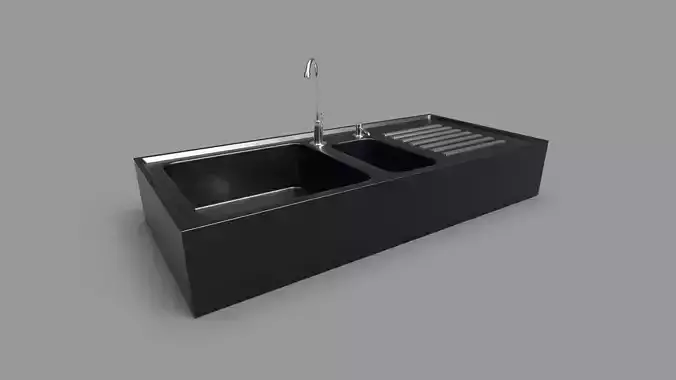 Sink with Faucet CG3 3D model