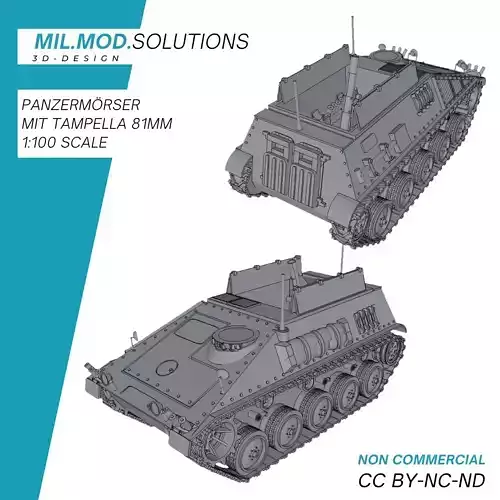 Panzermoerser mit Tampella 81mm Moerser