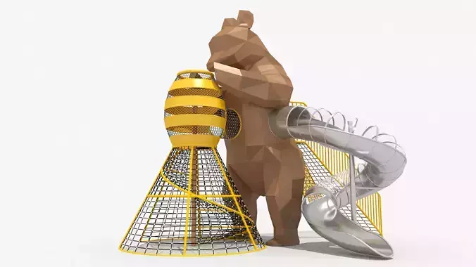 Bear themed playground