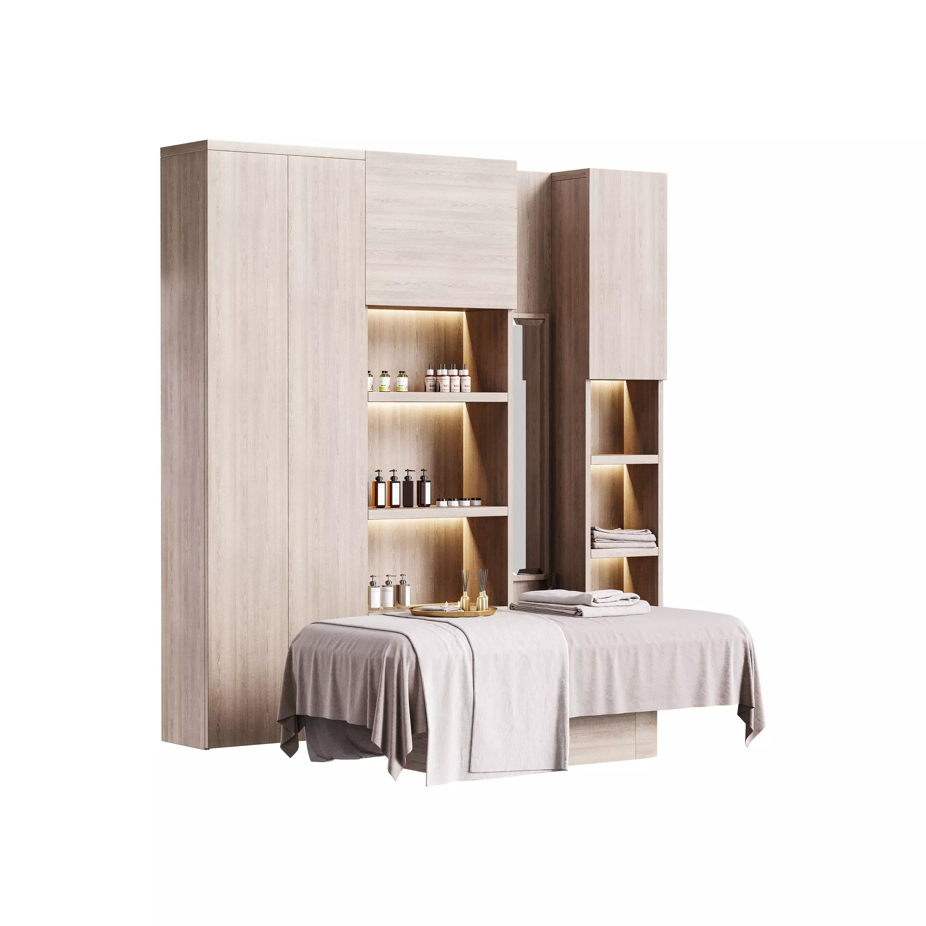 Modern spa and accessories 03 3D model