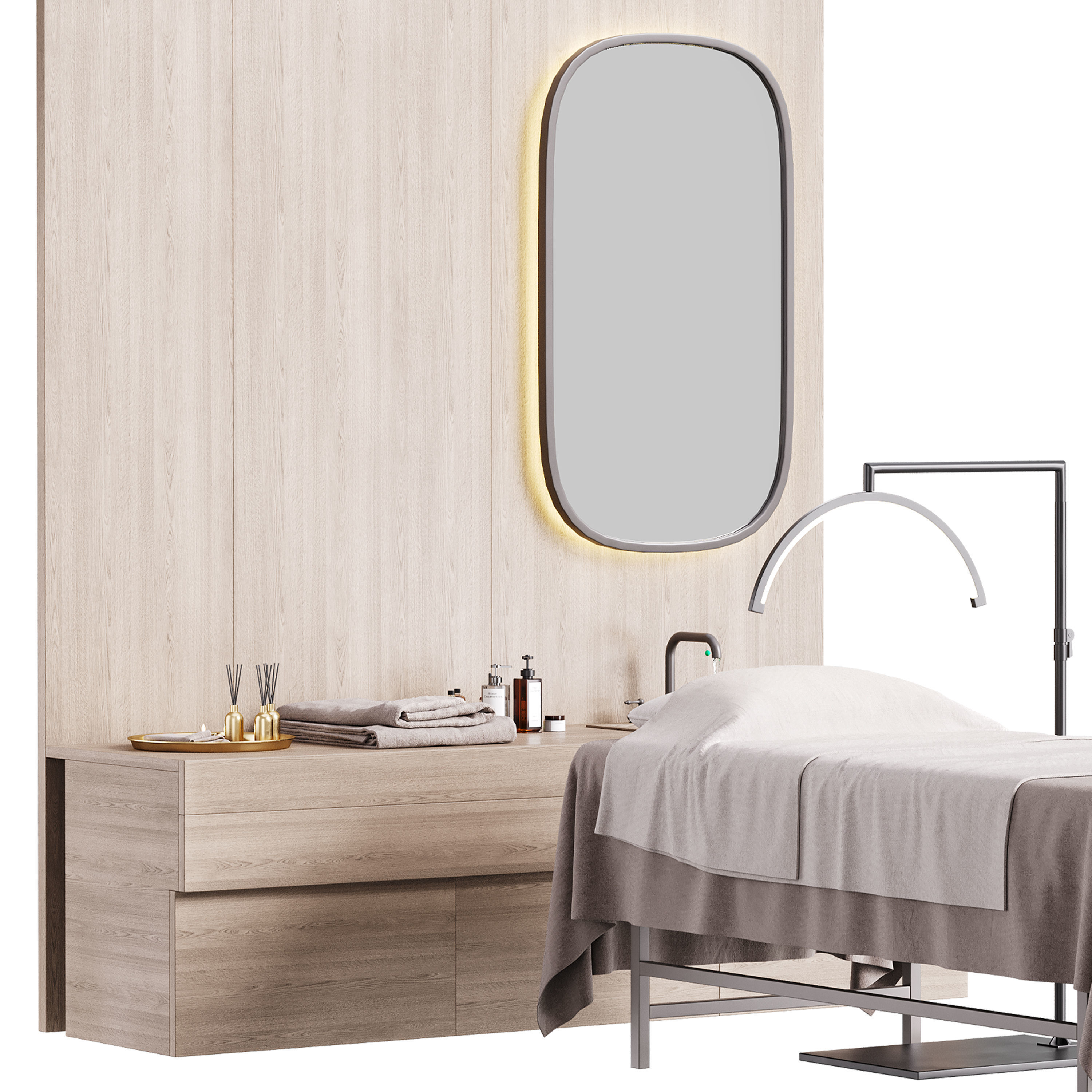 Modern spa and accessories 04 3D model_4