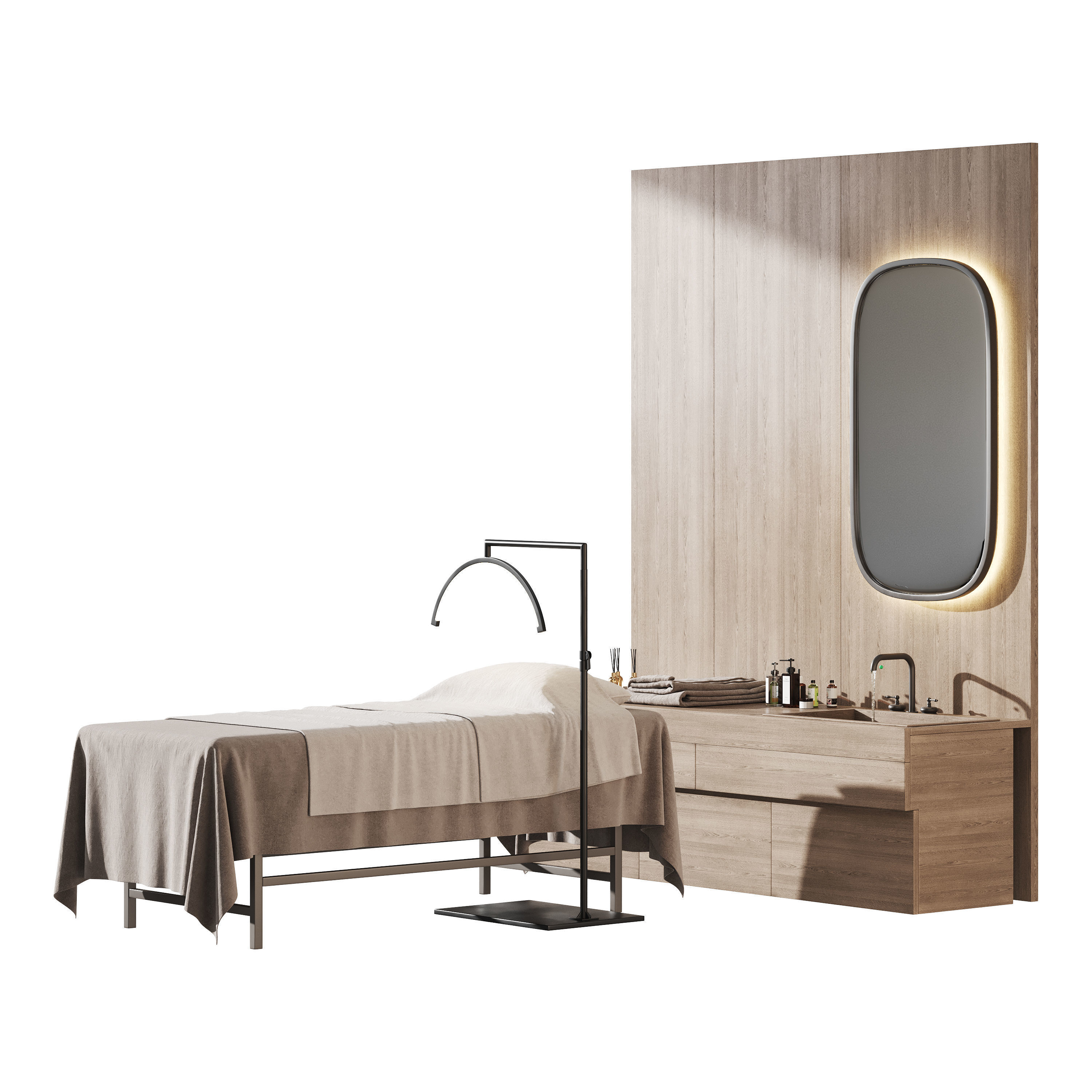 Modern spa and accessories 04 3D model_2