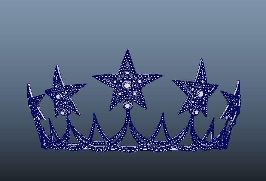 Tiara - Firmament de Minuit Tiara - AR Ready 3D model_5