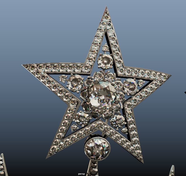 Tiara - Firmament de Minuit Tiara - AR Ready 3D model_3