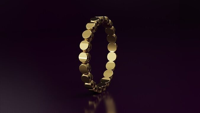 flat bead Ring  Free 3D print model
