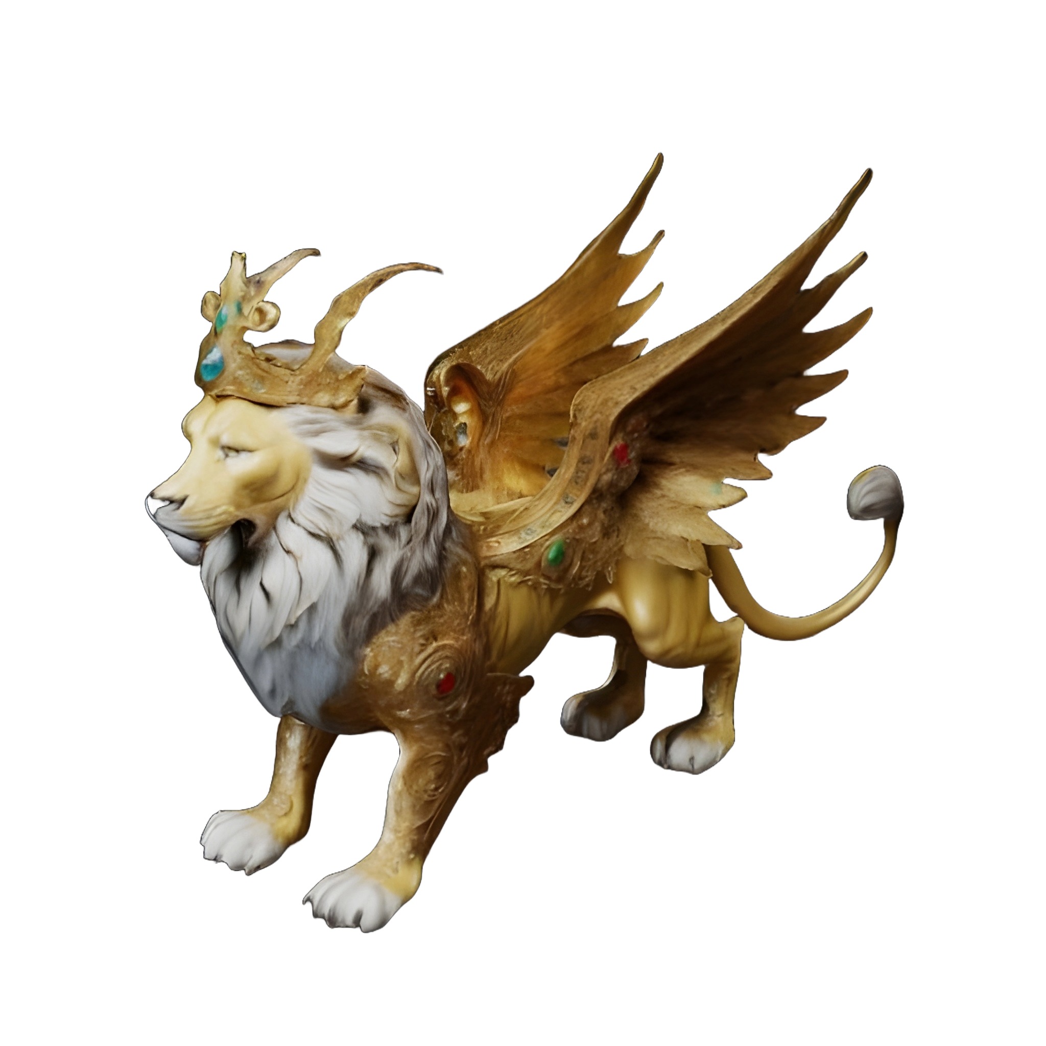 Majestic Creatures - Lion Mythical Beast and Heroic Lion 3D print model_2