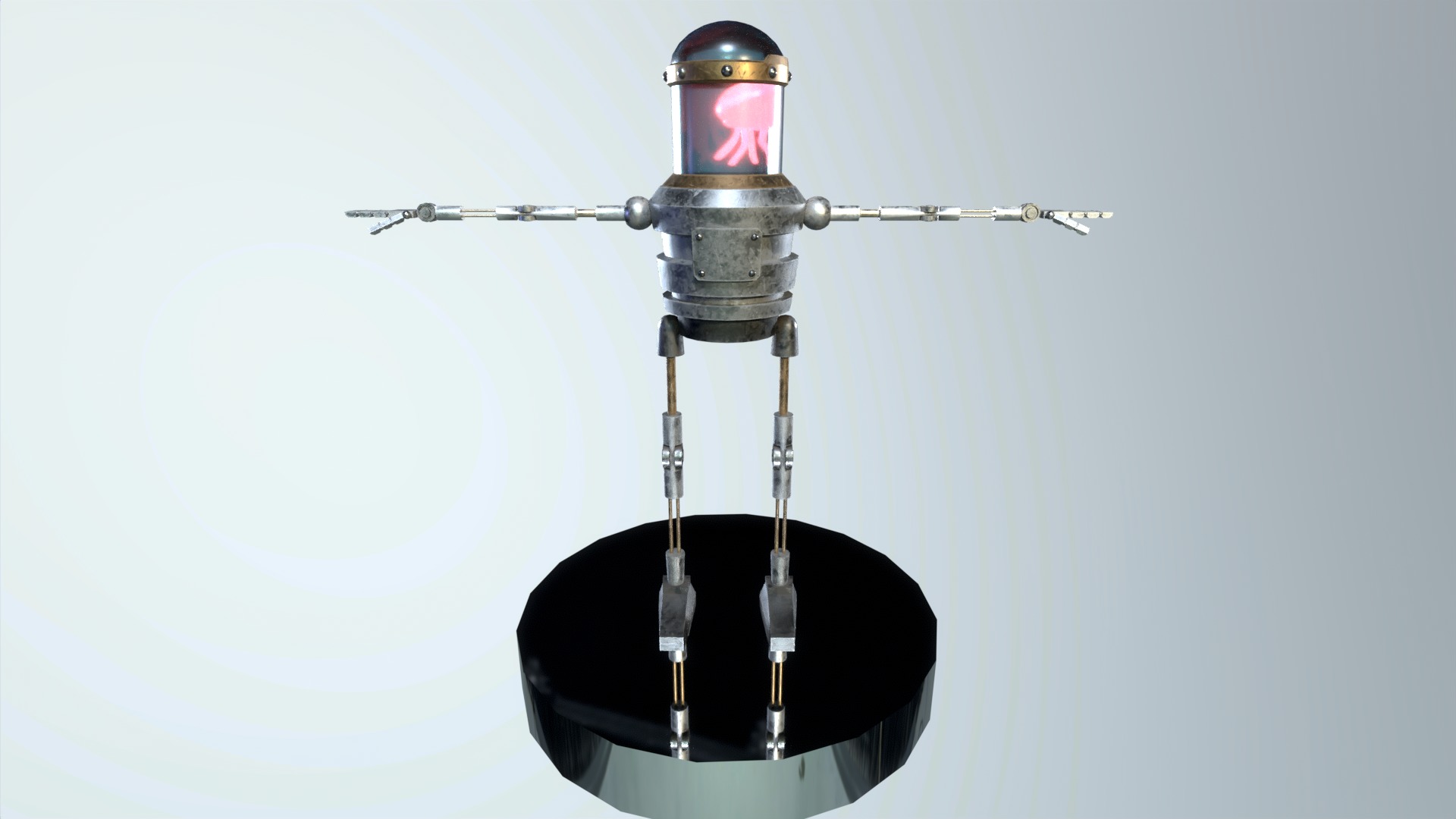 jelly-bot rigged Low-poly 3D model_5