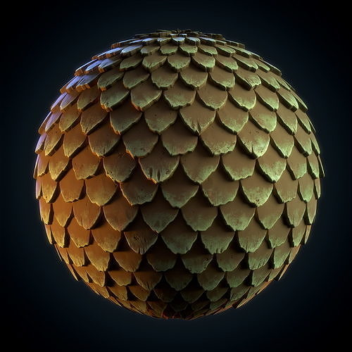 Roof tiles Stylized - VOL 02 - SBsar - Maps Texture 2