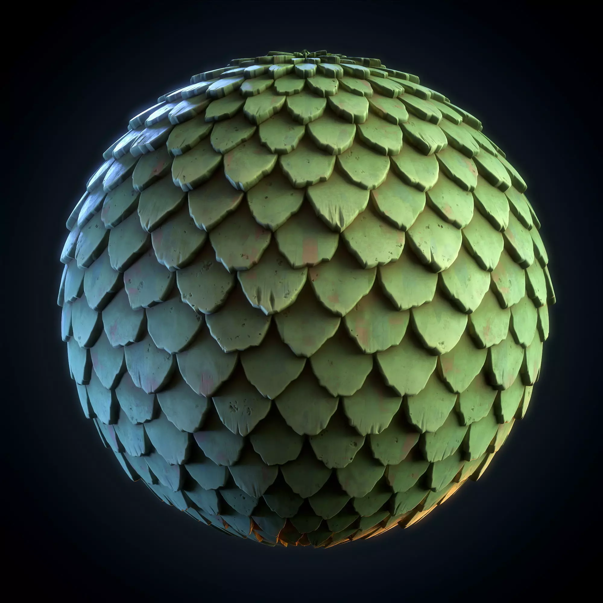 Roof tiles Stylized - VOL 02 - SBsar - Maps Texture_0