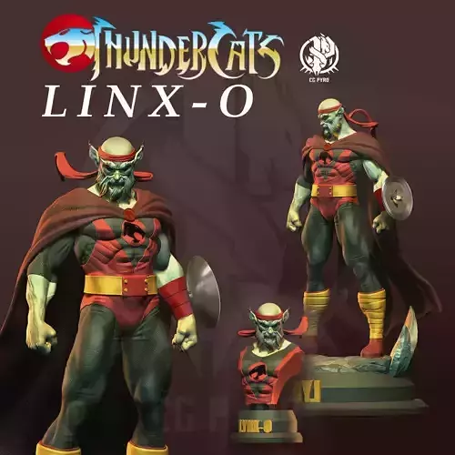 Linx O Thundercats STL 3d printing Collectibles by CG Pyro 3D print model