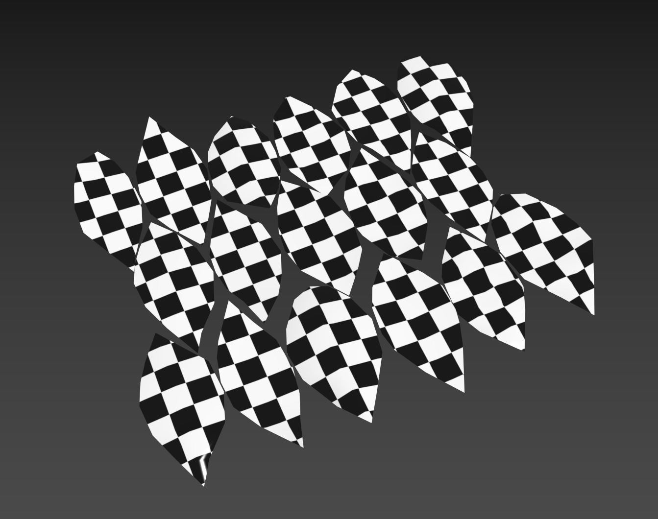 Fall Autumn Alder Leaves Leaf Low-poly 3D model_10