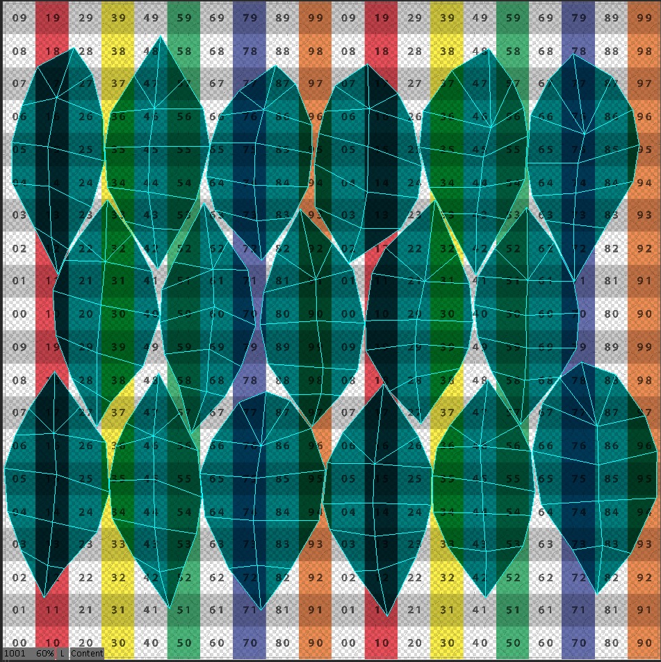 Fall Autumn Alder Leaves Leaf Low-poly 3D model_9